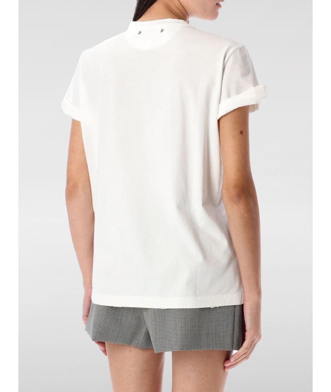 GOLDEN GOOSE DELUXE BRAND Белая футболка, фото 3