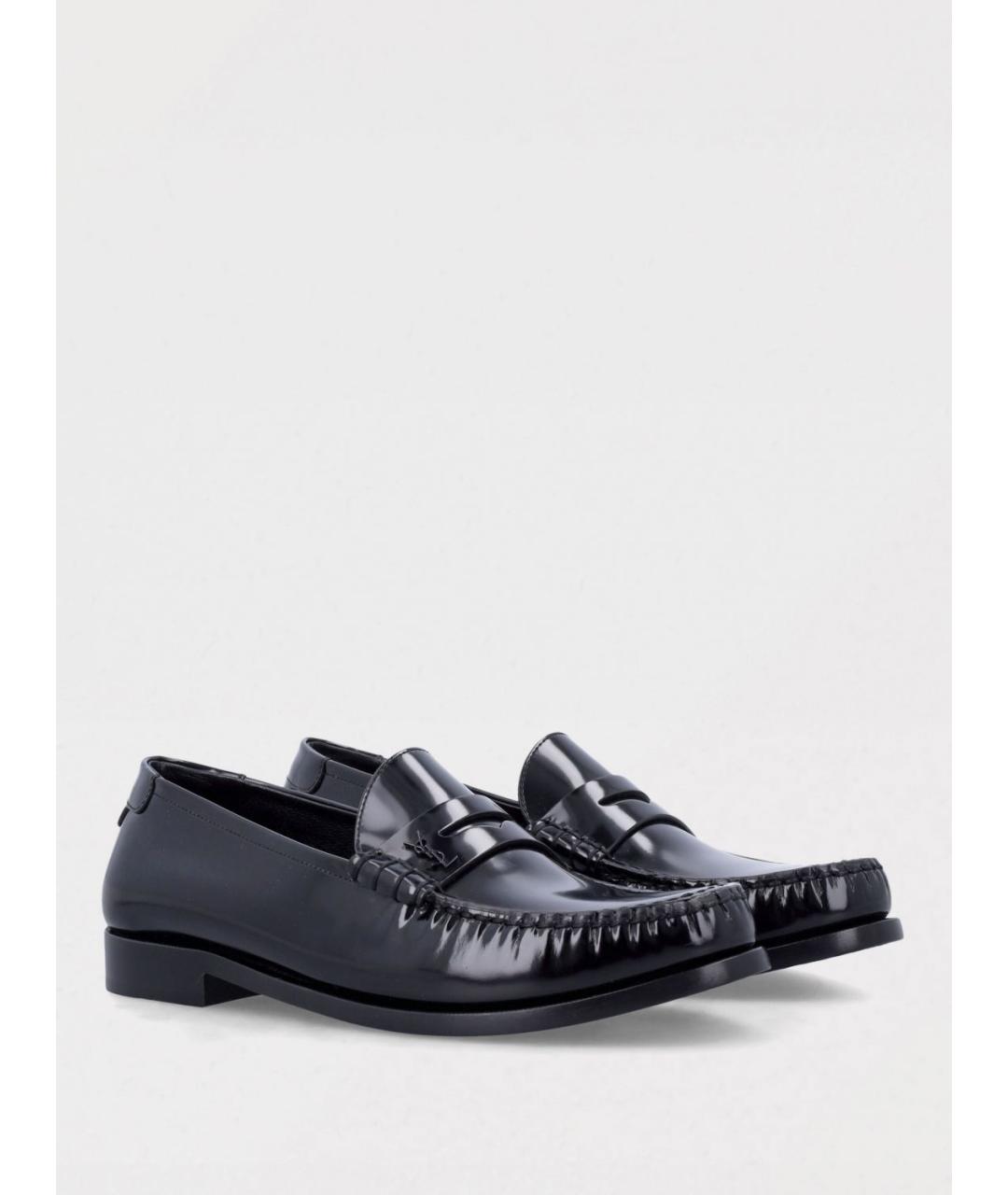 SAINT LAURENT Черные лоферы, фото 2