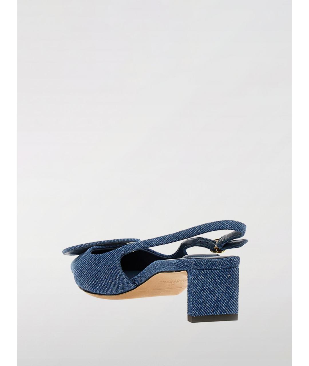 JACQUEMUS Синие текстильные туфли, фото 3