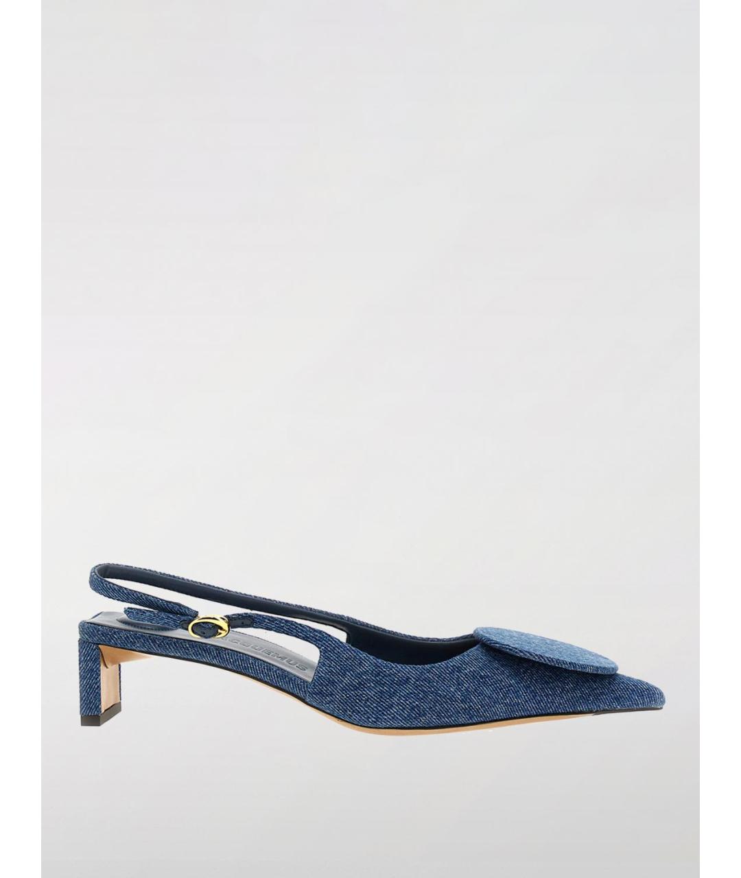JACQUEMUS Синие текстильные туфли, фото 5