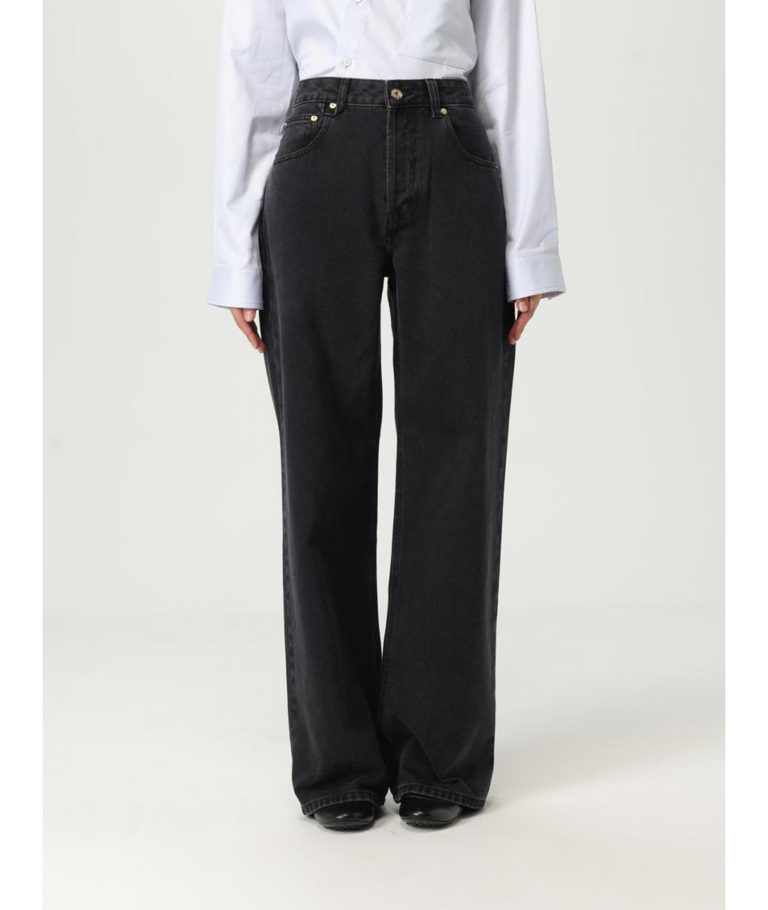 JACQUEMUS Черные хлопковые прямые джинсы, фото 2