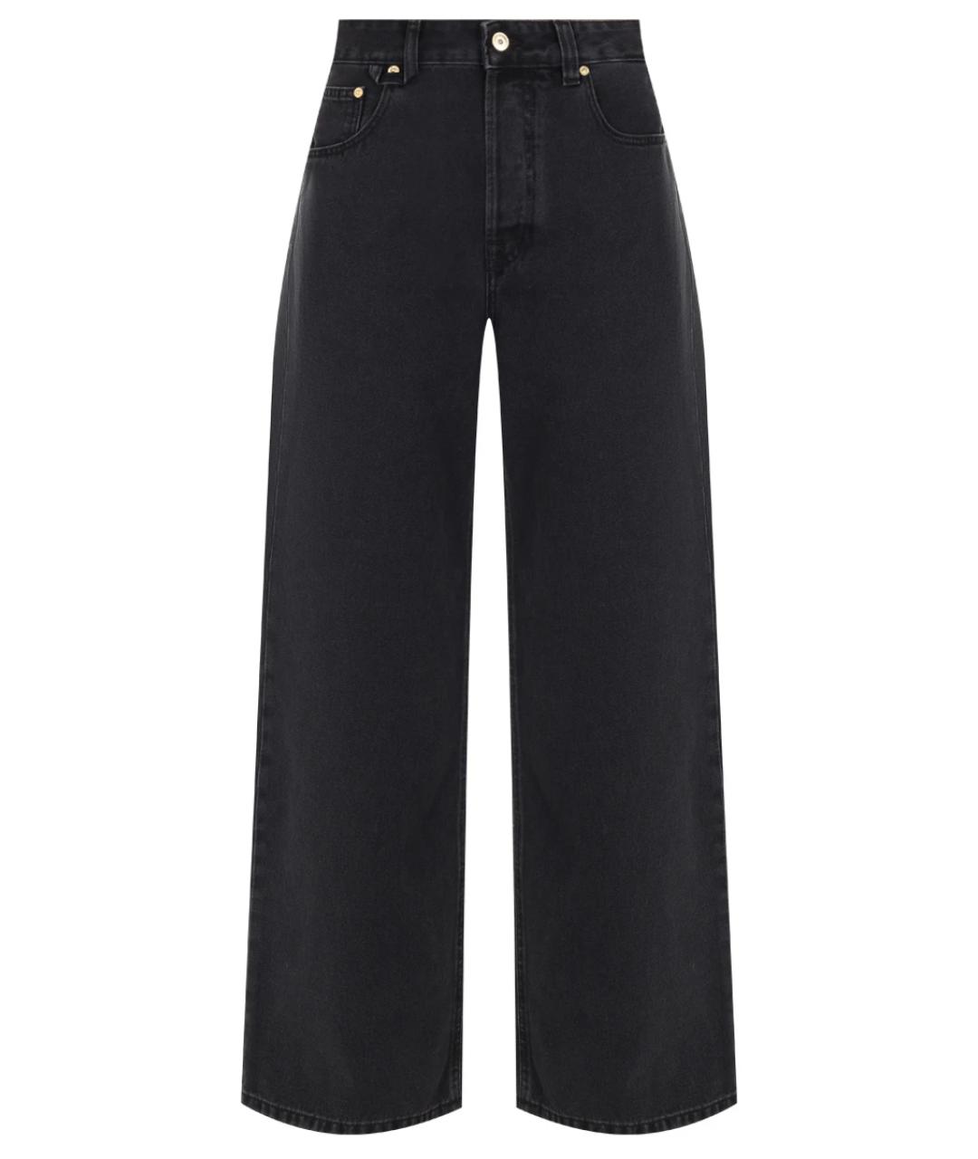 JACQUEMUS Черные хлопковые прямые джинсы, фото 1