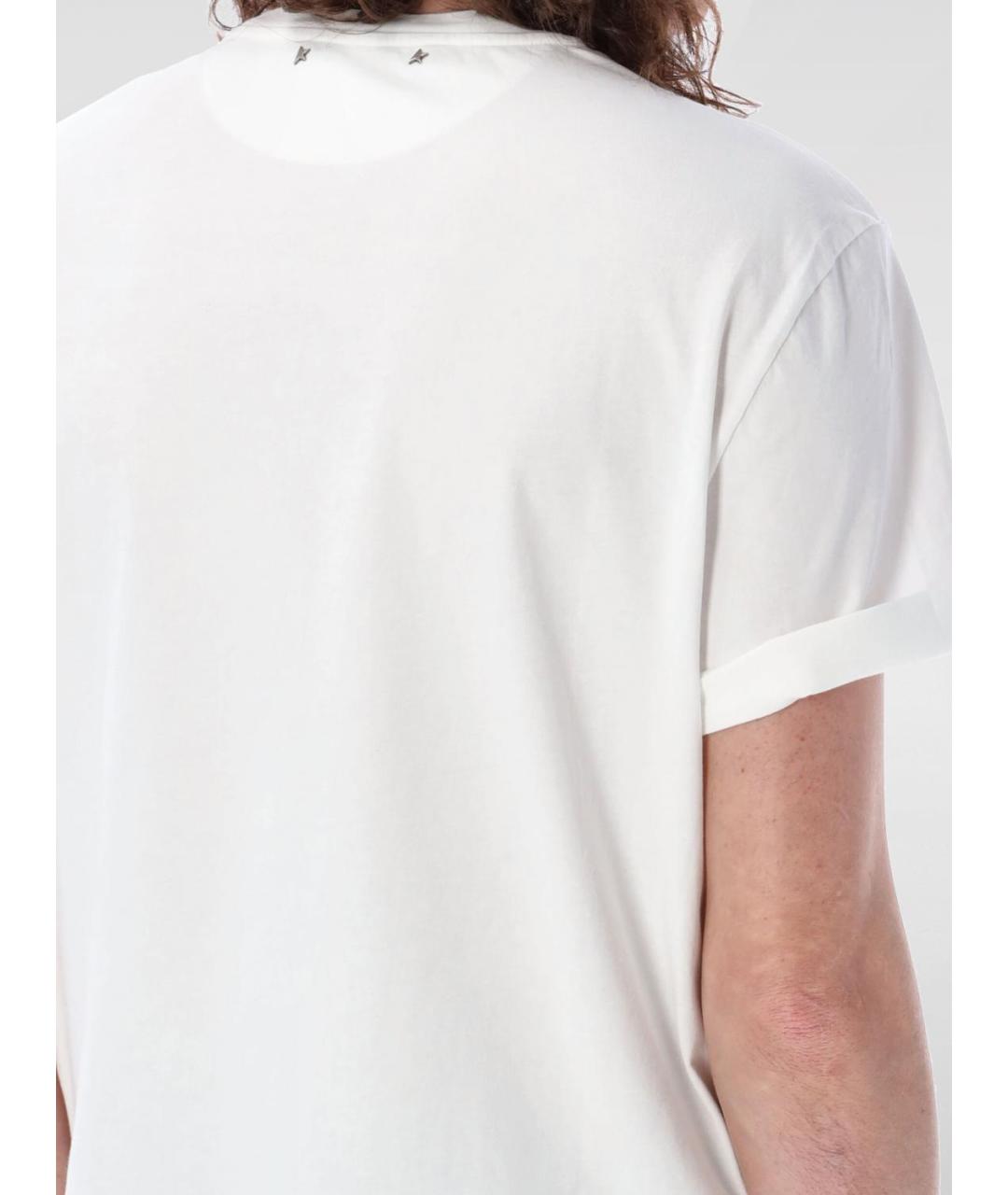 GOLDEN GOOSE DELUXE BRAND Белая футболка, фото 4