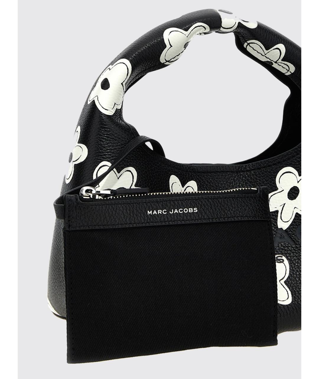 MARC JACOBS Черная кожаная сумка с короткими ручками, фото 3