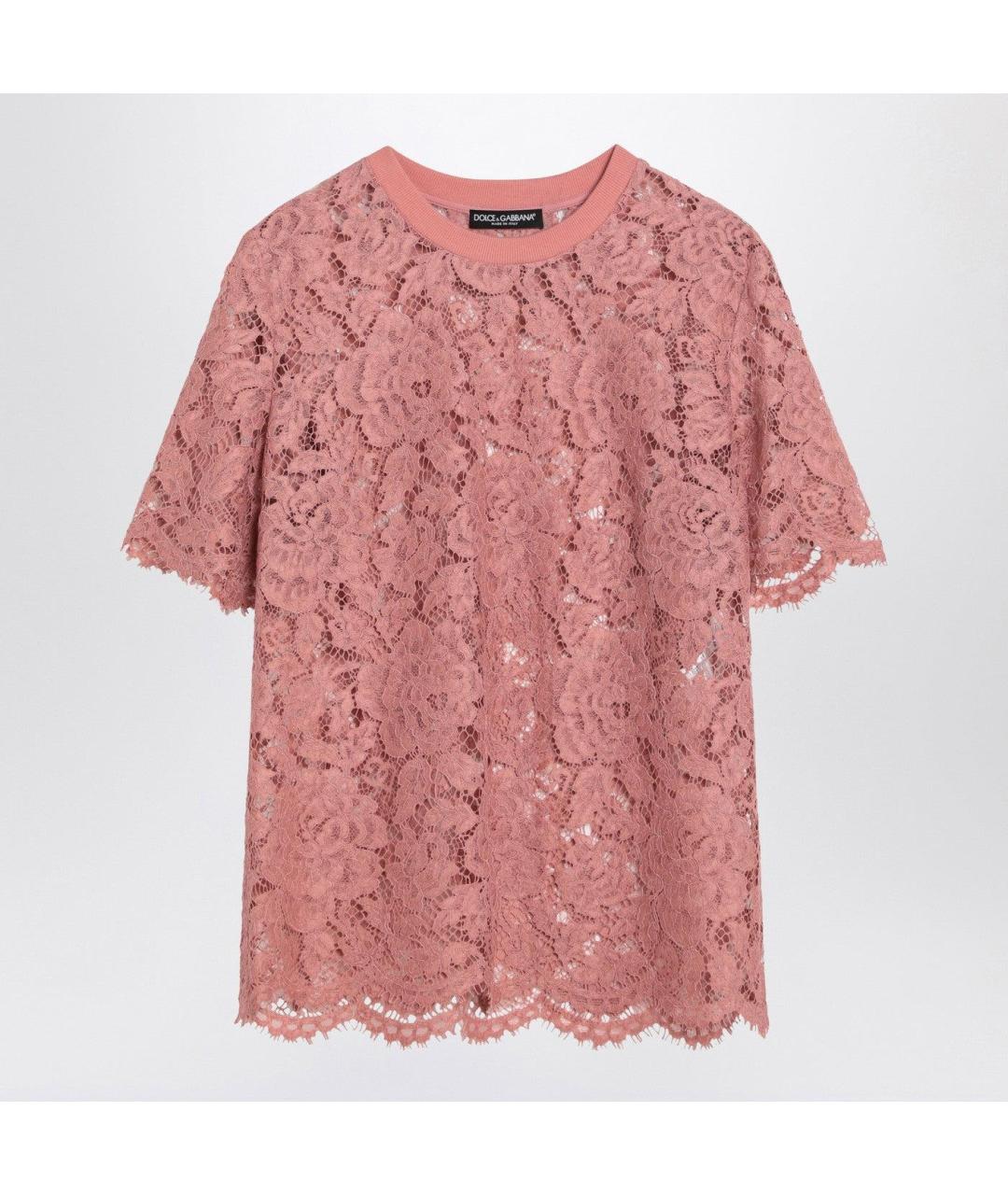 DOLCE&GABBANA Розовая футболка, фото 6