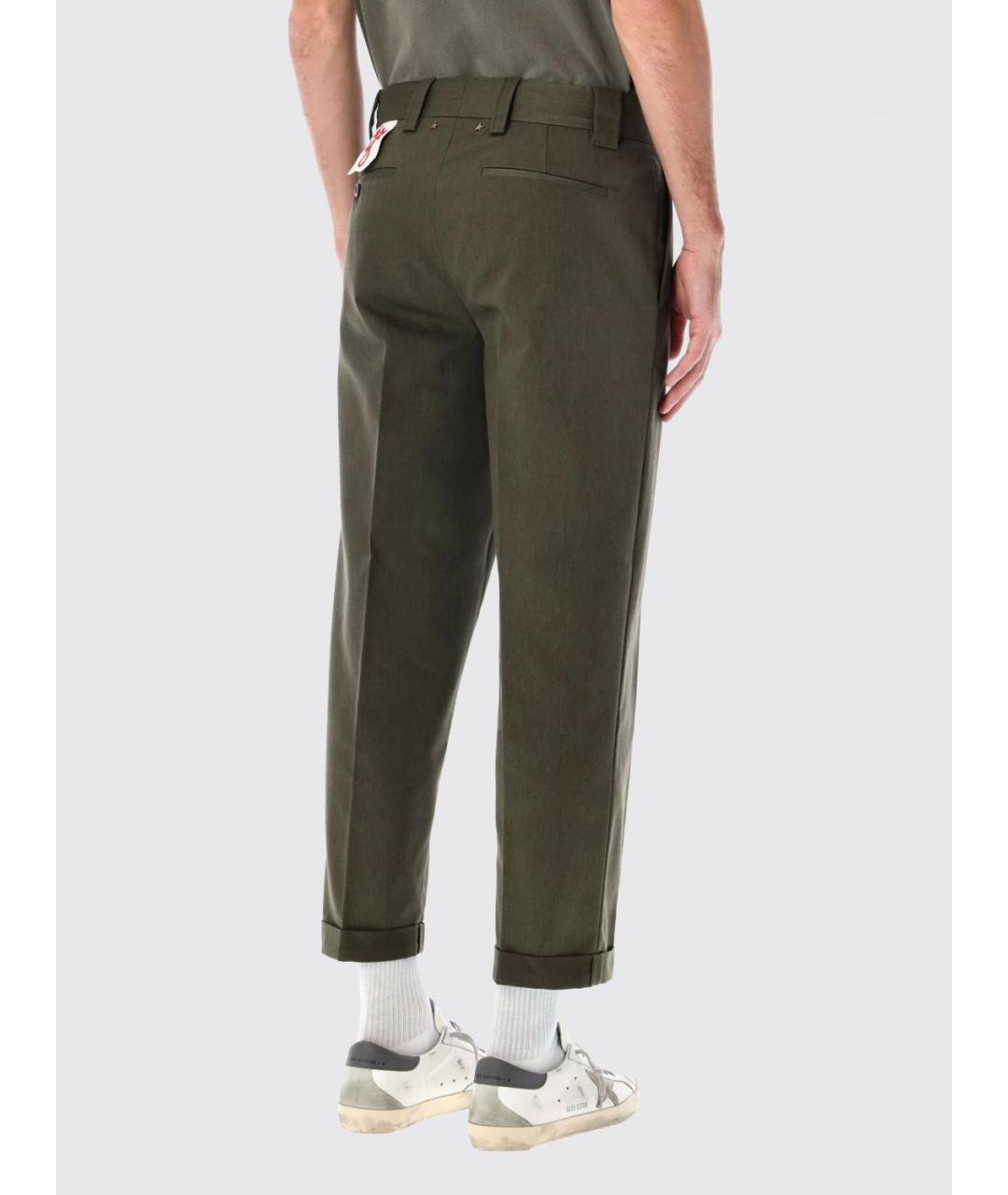 GOLDEN GOOSE DELUXE BRAND Хаки повседневные брюки, фото 4