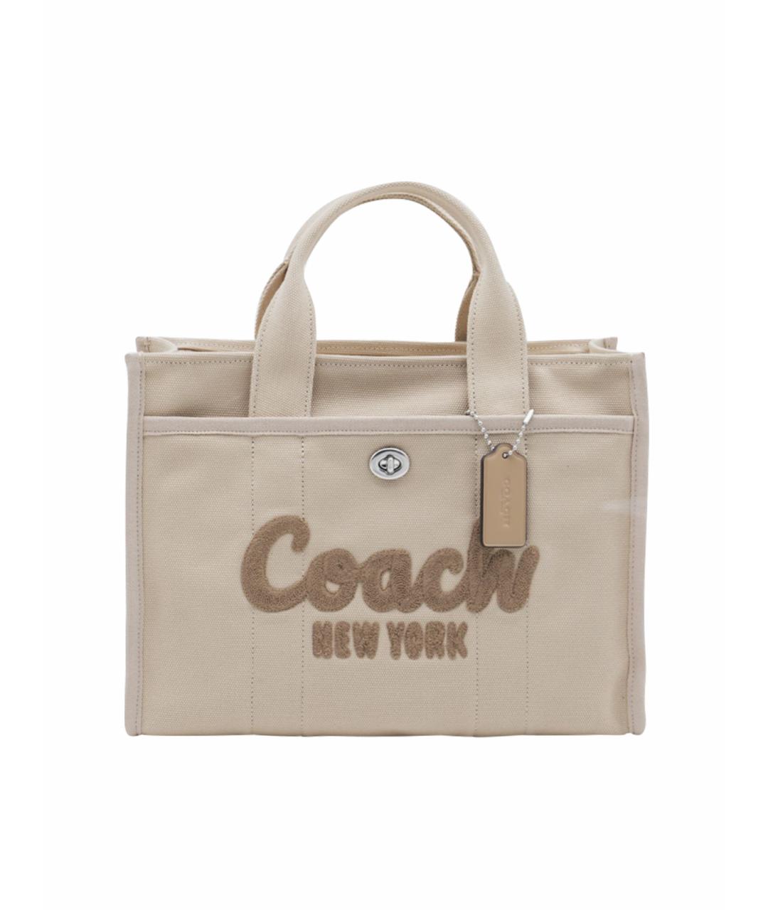 COACH Бежевая сумка тоут, фото 1