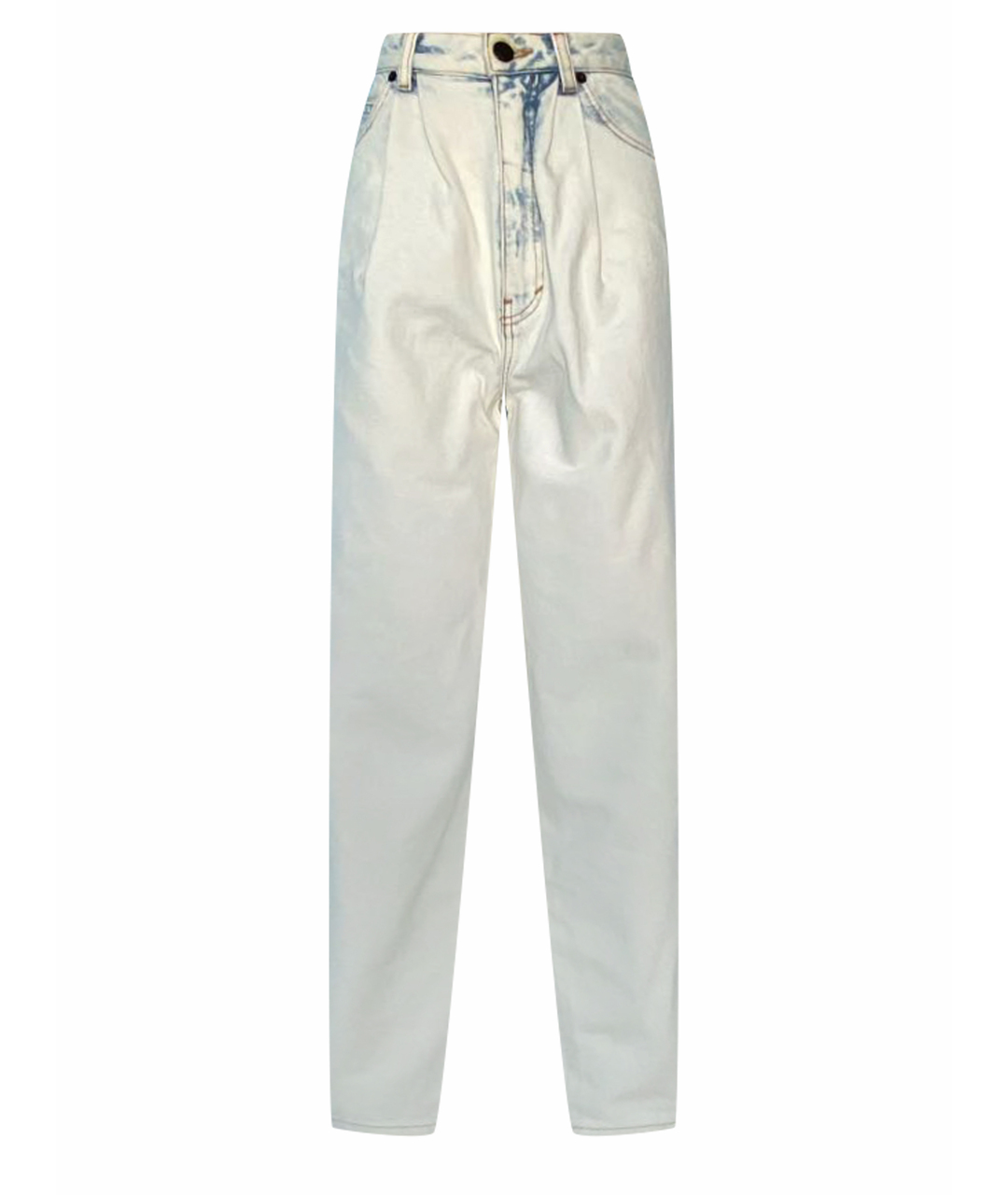 MARC JACOBS Белые хлопковые прямые джинсы, фото 1
