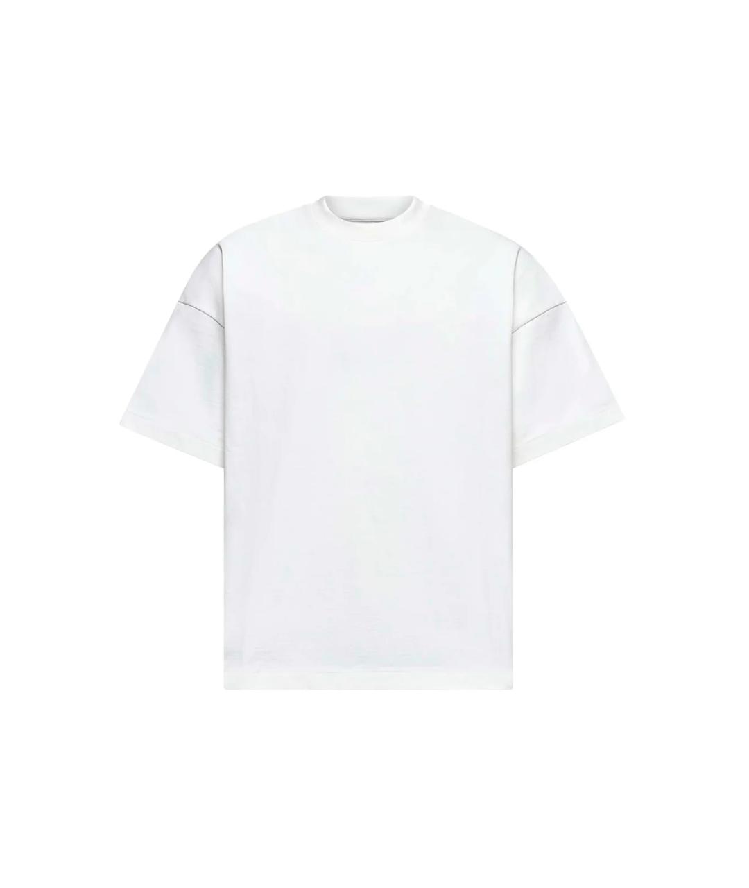JIL SANDER Белая хлопковая футболка, фото 1