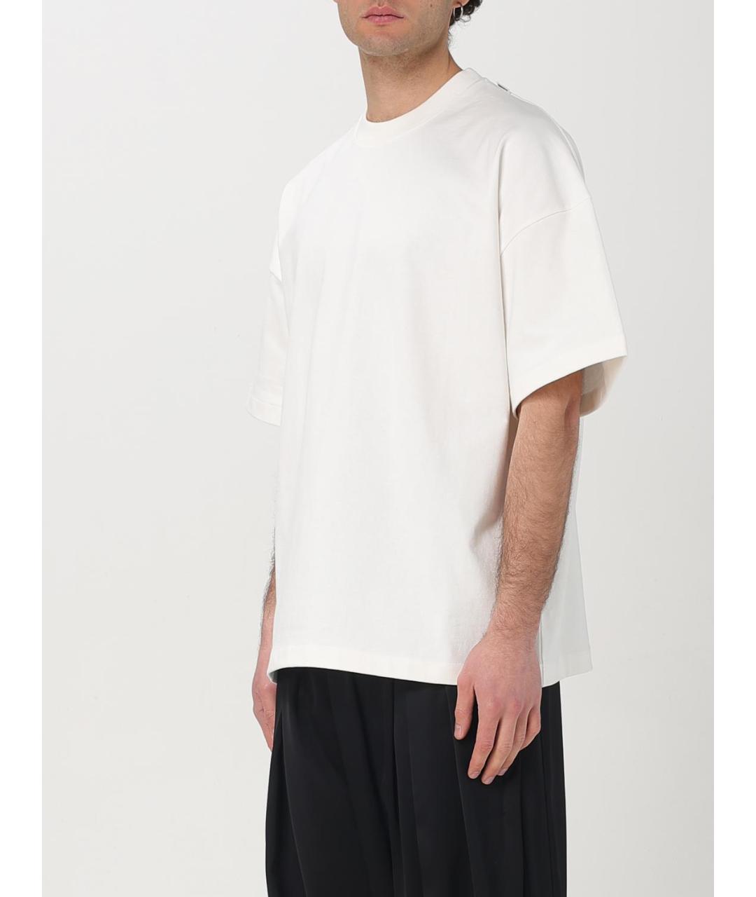 JIL SANDER Белая хлопковая футболка, фото 5