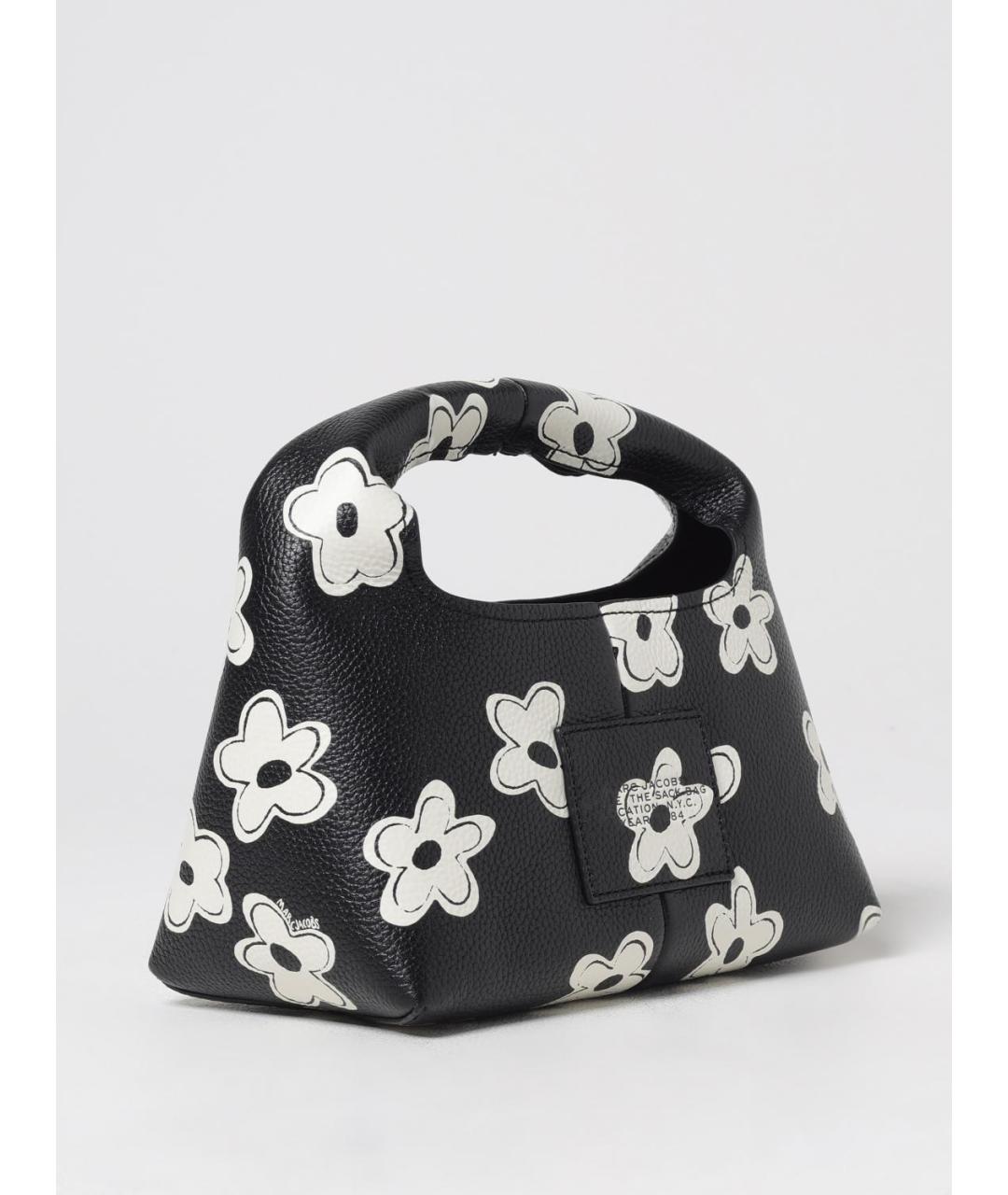 MARC JACOBS Черная кожаная сумка с короткими ручками, фото 2