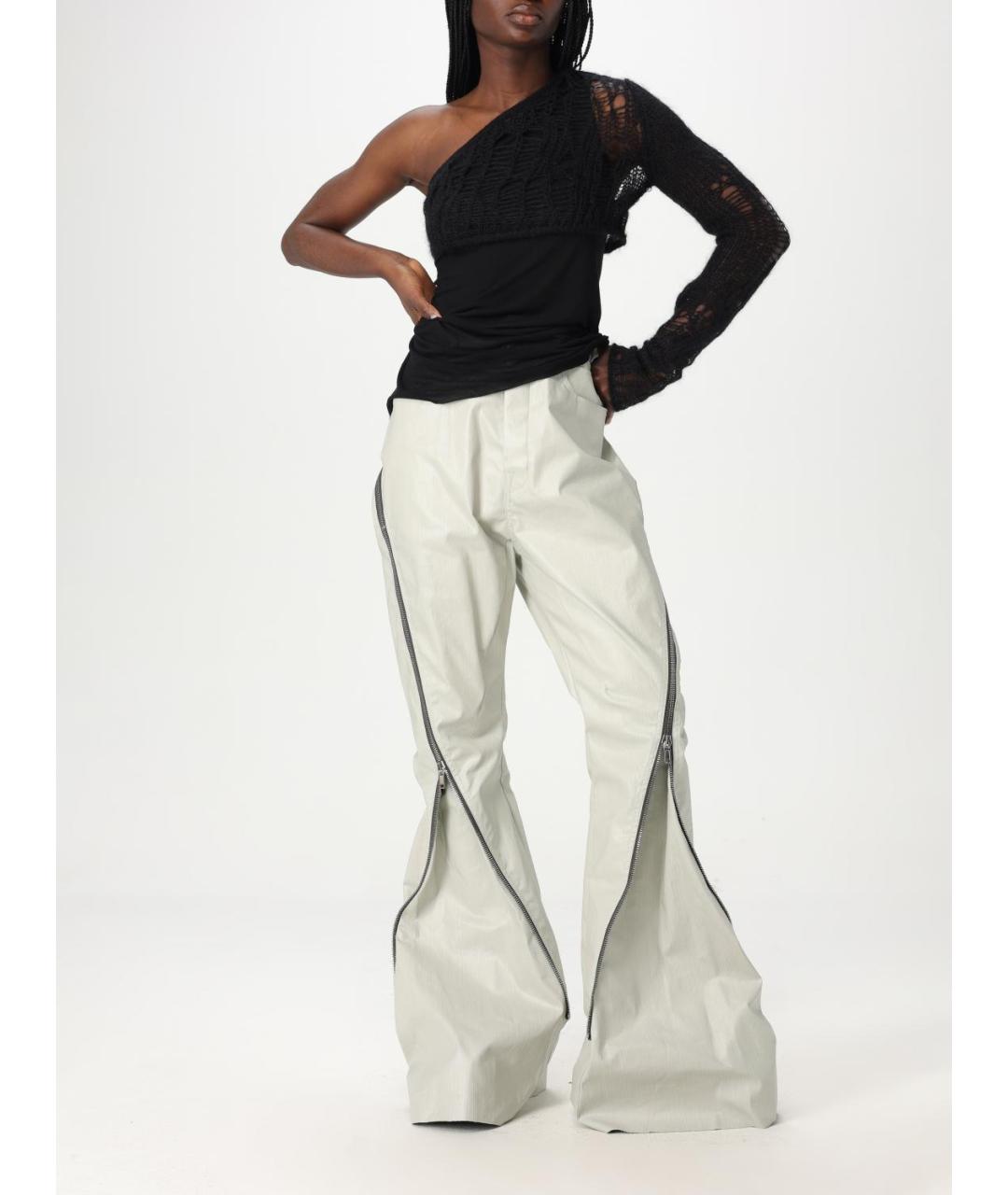 RICK OWENS Серые прямые джинсы, фото 3