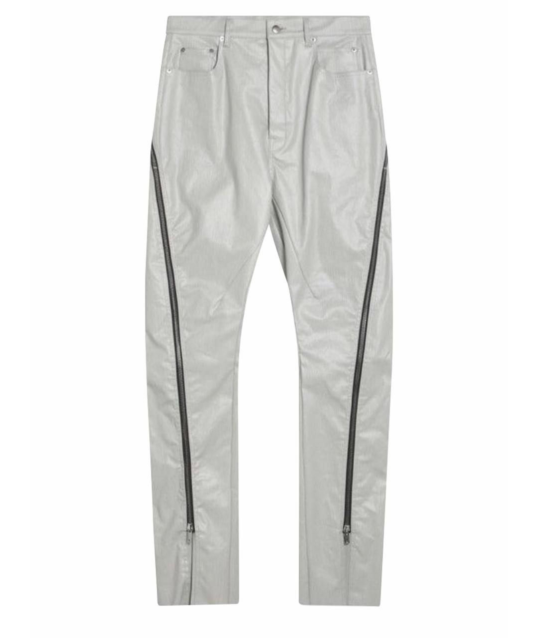 RICK OWENS Серые прямые джинсы, фото 1