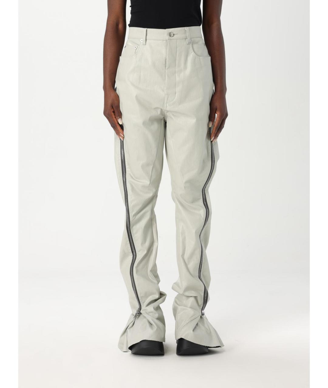 RICK OWENS Серые прямые джинсы, фото 2