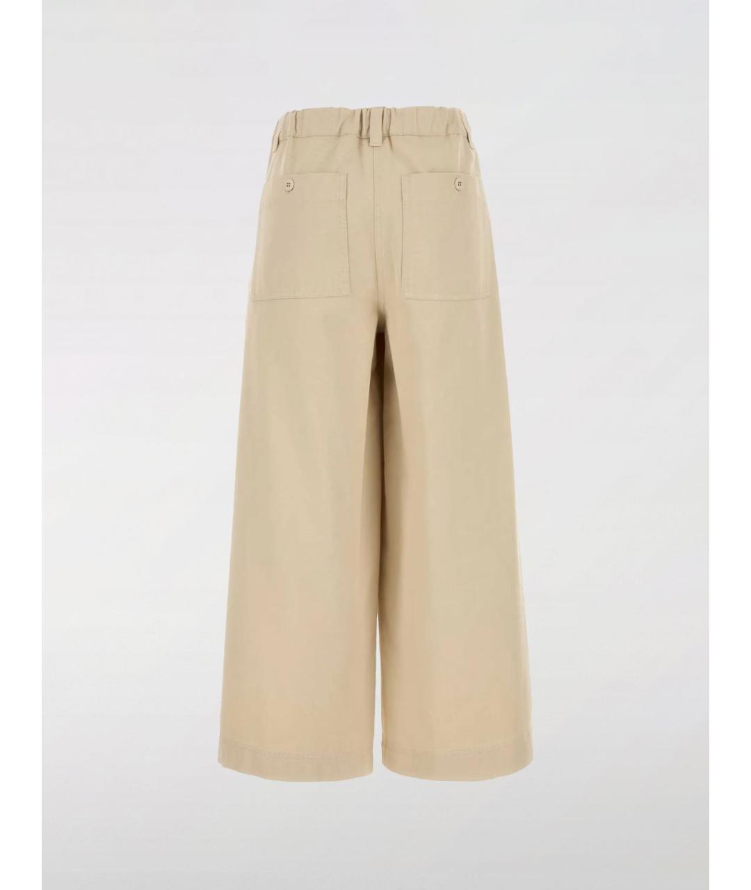 WEEKEND MAX MARA Бежевые брюки широкие, фото 2