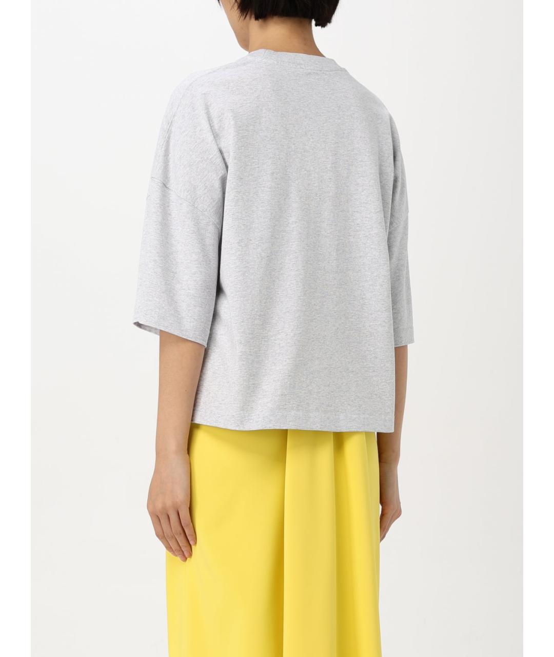 JACQUEMUS Серая футболка, фото 4