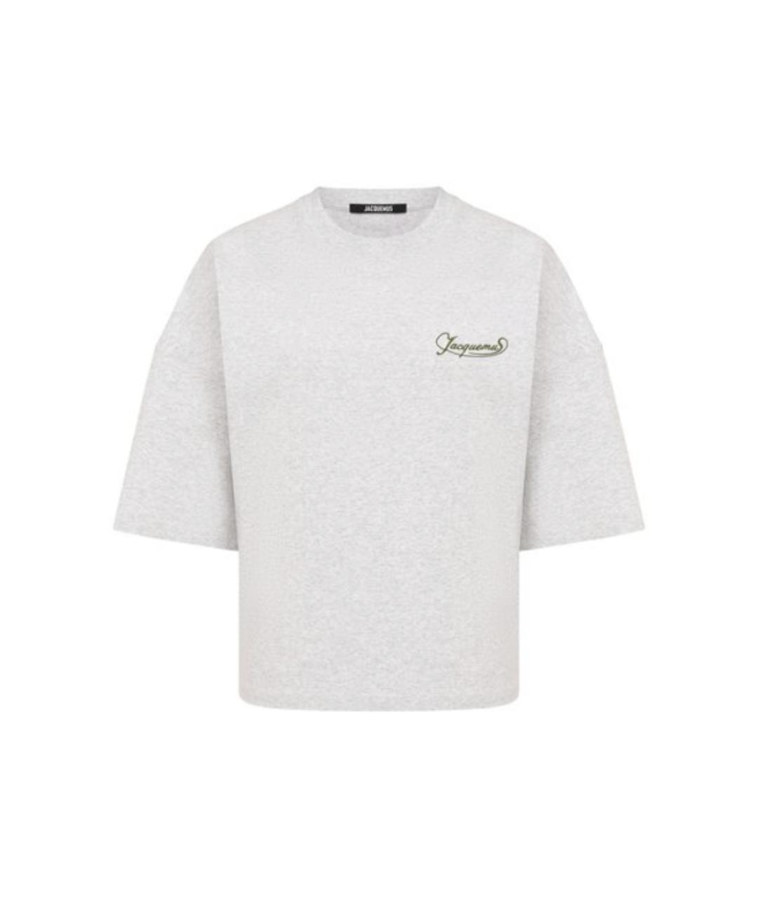JACQUEMUS Серая футболка, фото 1