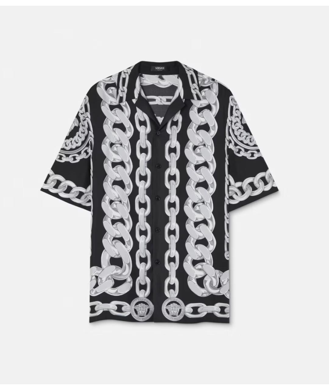 VERSACE Мульти шелковая кэжуал рубашка, фото 7