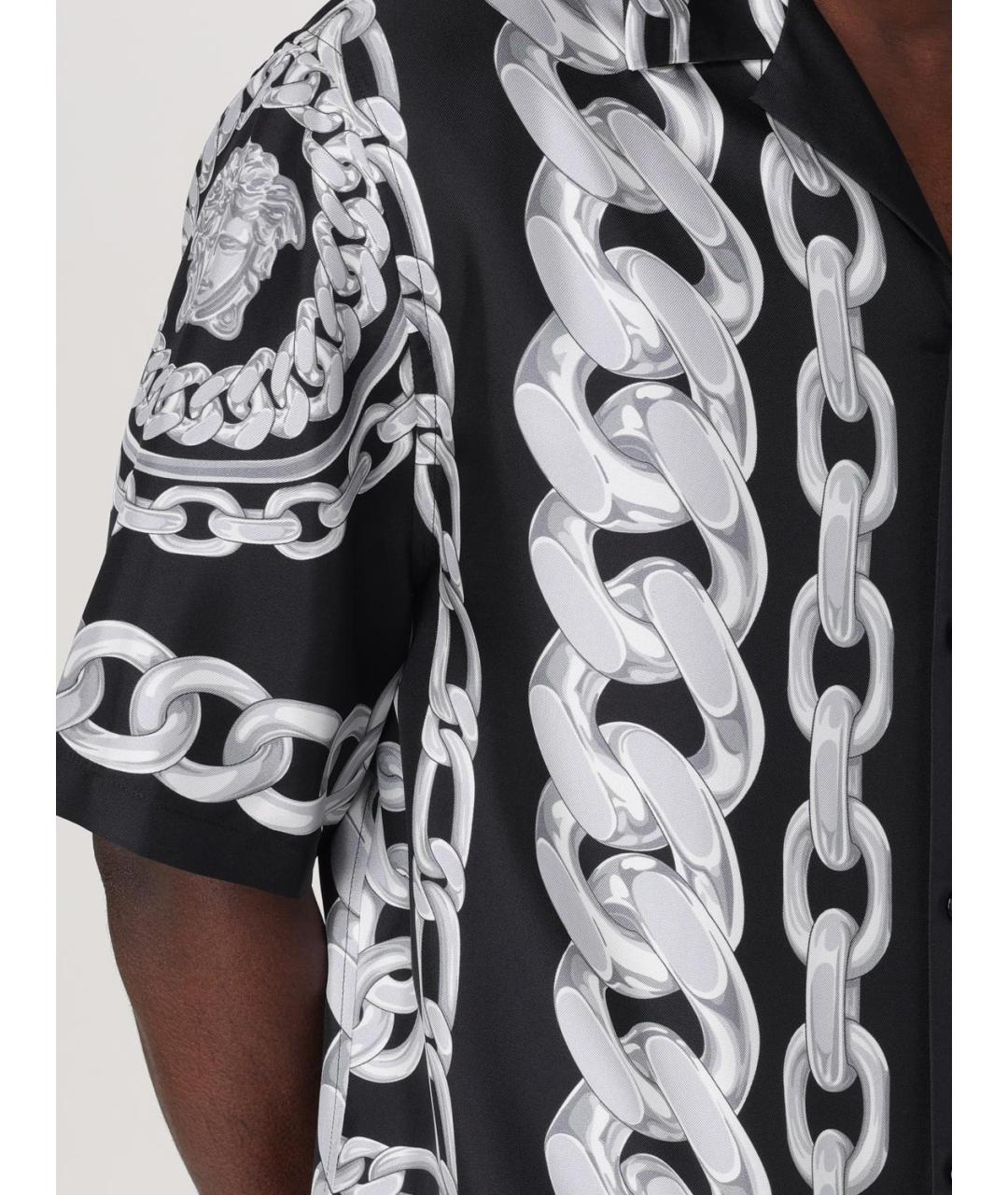 VERSACE Мульти шелковая кэжуал рубашка, фото 6