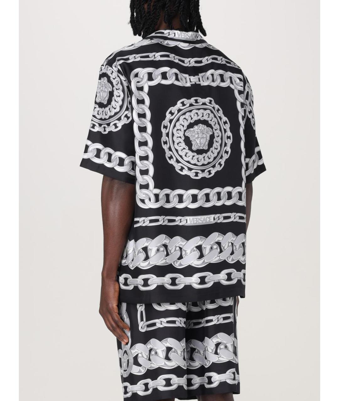 VERSACE Мульти шелковая кэжуал рубашка, фото 4