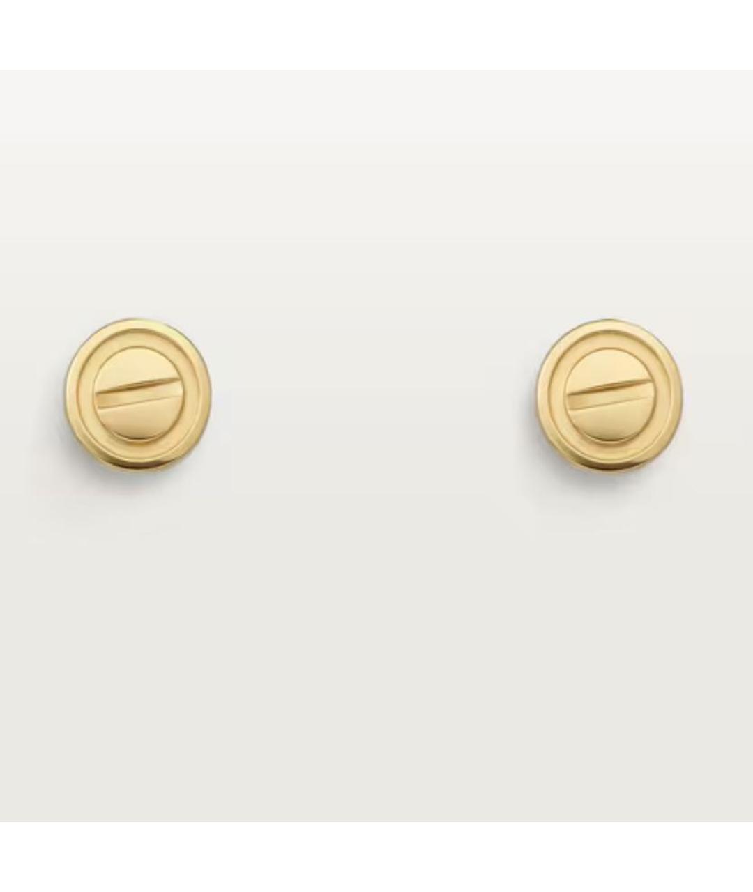 CARTIER Золотые серьги из желтого золота, фото 2