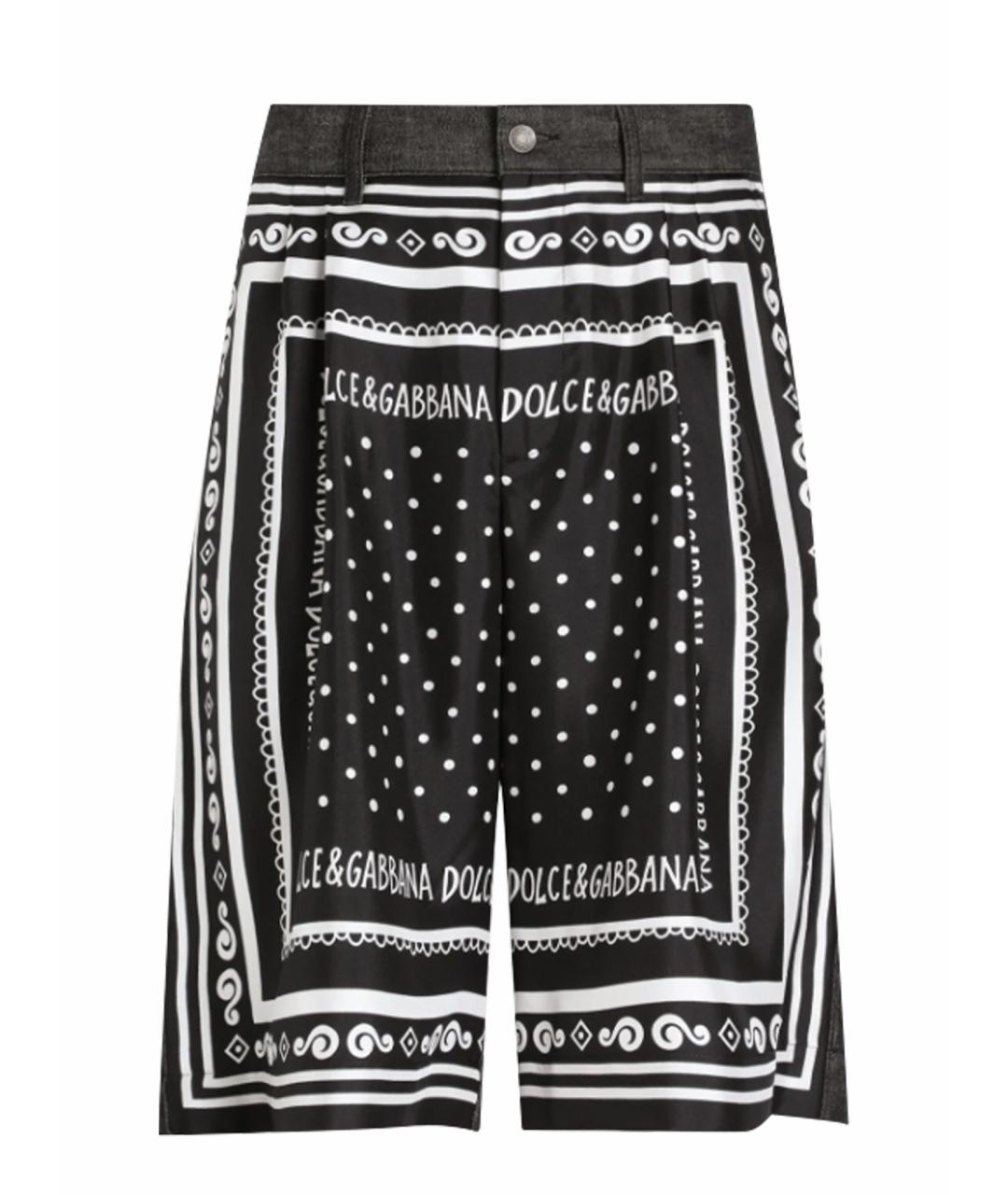 DOLCE&GABBANA Мульти шелковые шорты, фото 1