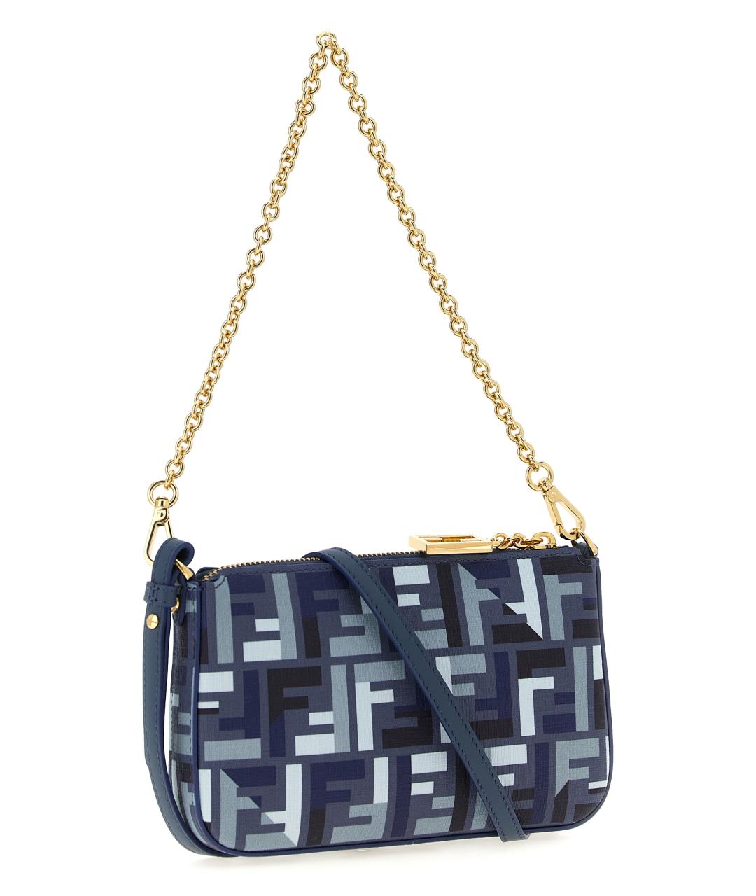 FENDI Синяя сумка через плечо, фото 2