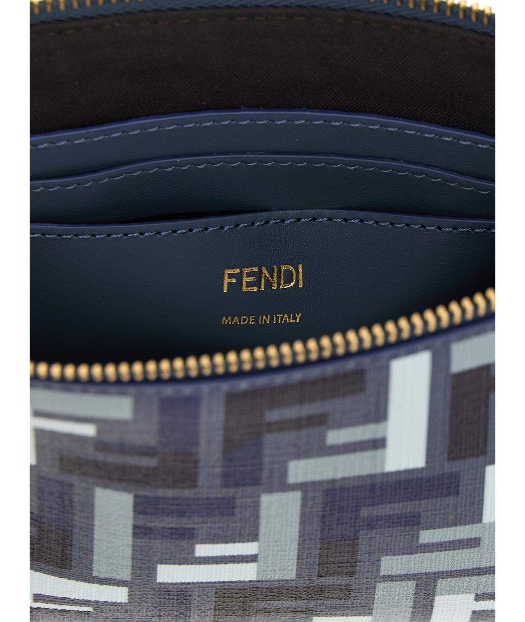 FENDI Синяя сумка через плечо, фото 4