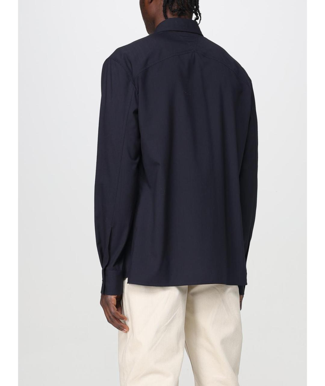 BOTTEGA VENETA Синяя кэжуал рубашка, фото 4