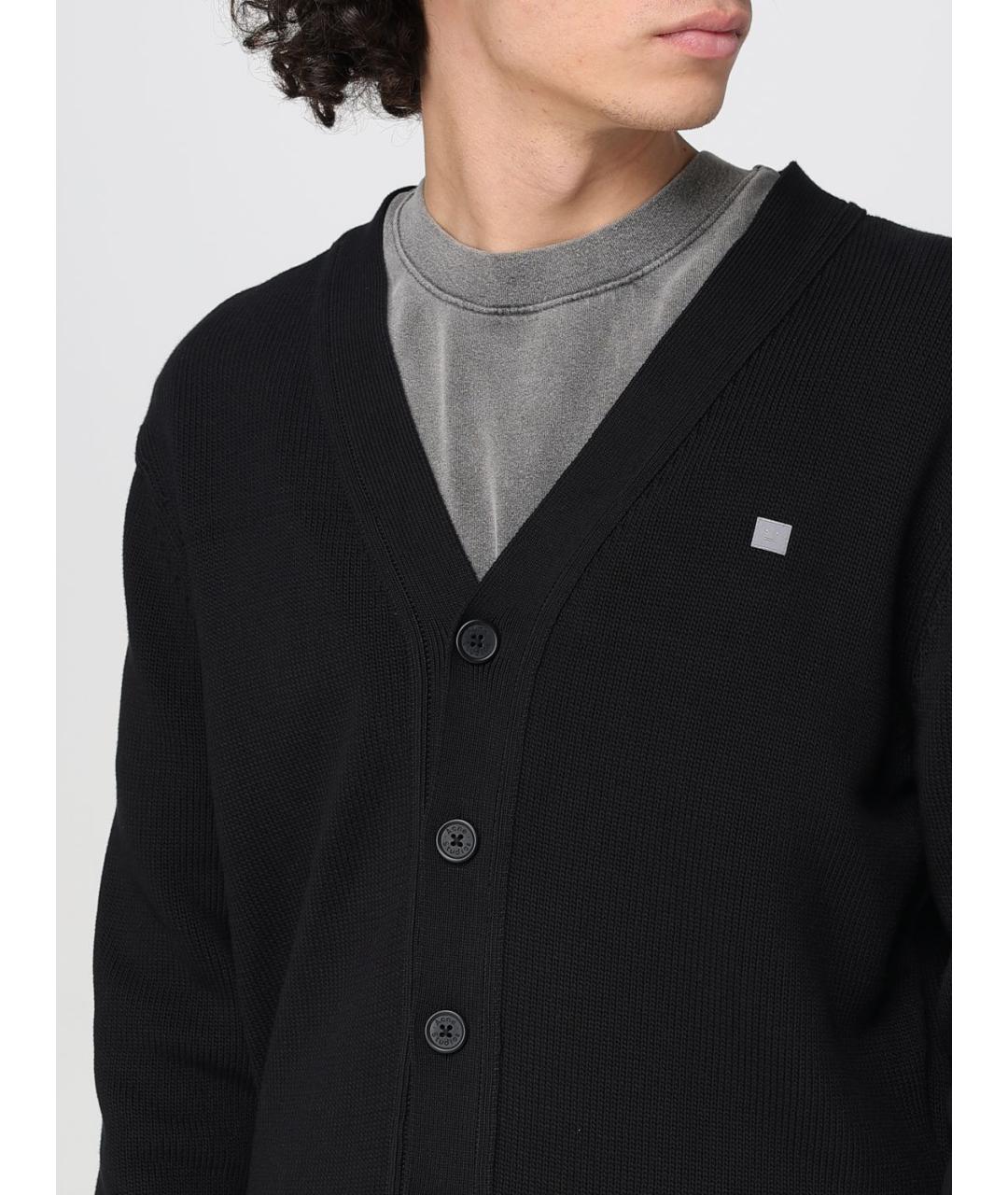 ACNE STUDIOS Черный кардиган, фото 6