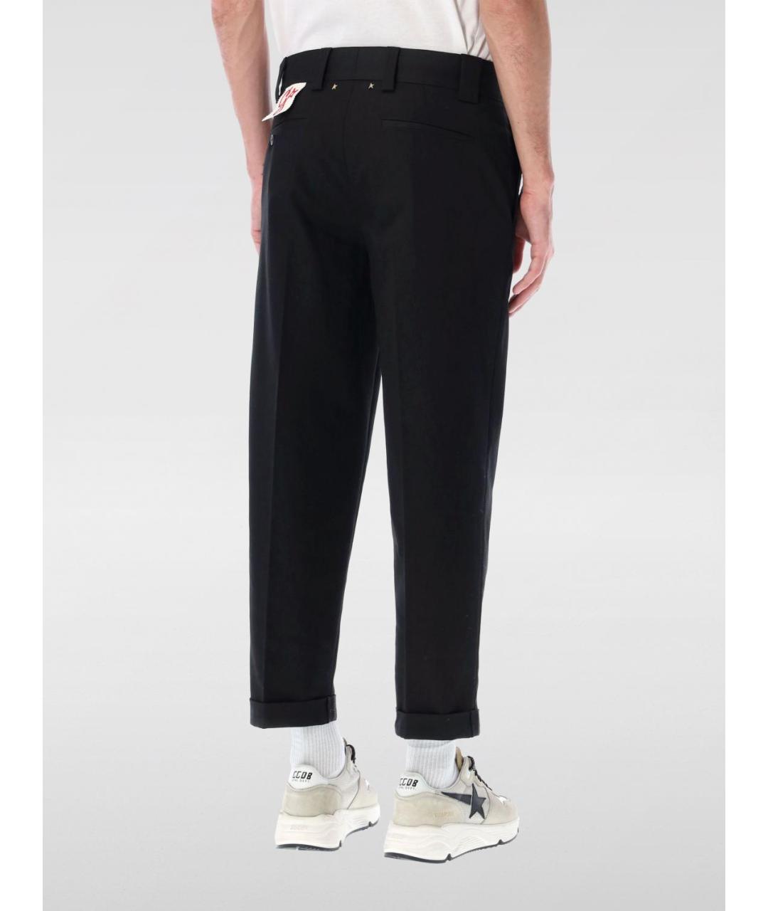 GOLDEN GOOSE DELUXE BRAND Черные хлопковые повседневные брюки, фото 4