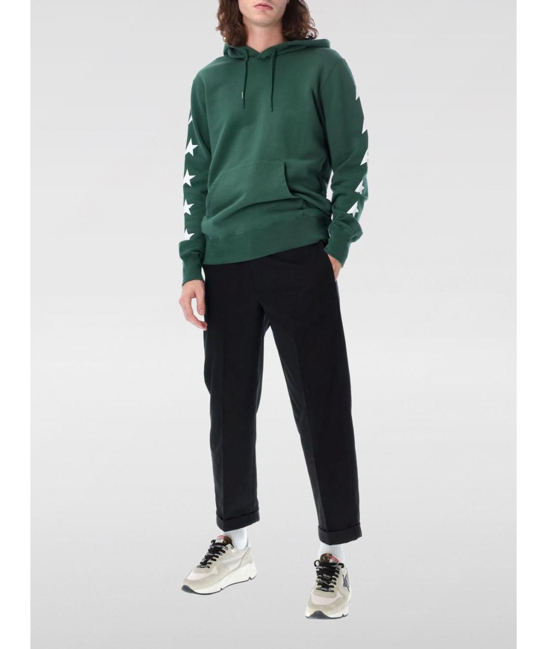 GOLDEN GOOSE DELUXE BRAND Черные хлопковые повседневные брюки, фото 3