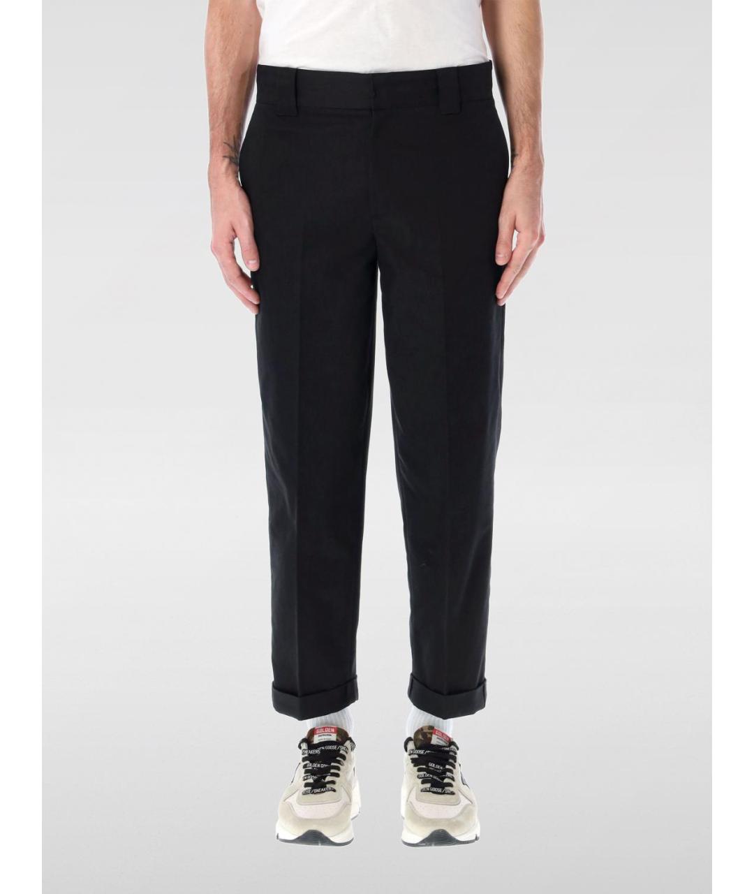 GOLDEN GOOSE DELUXE BRAND Черные хлопковые повседневные брюки, фото 2