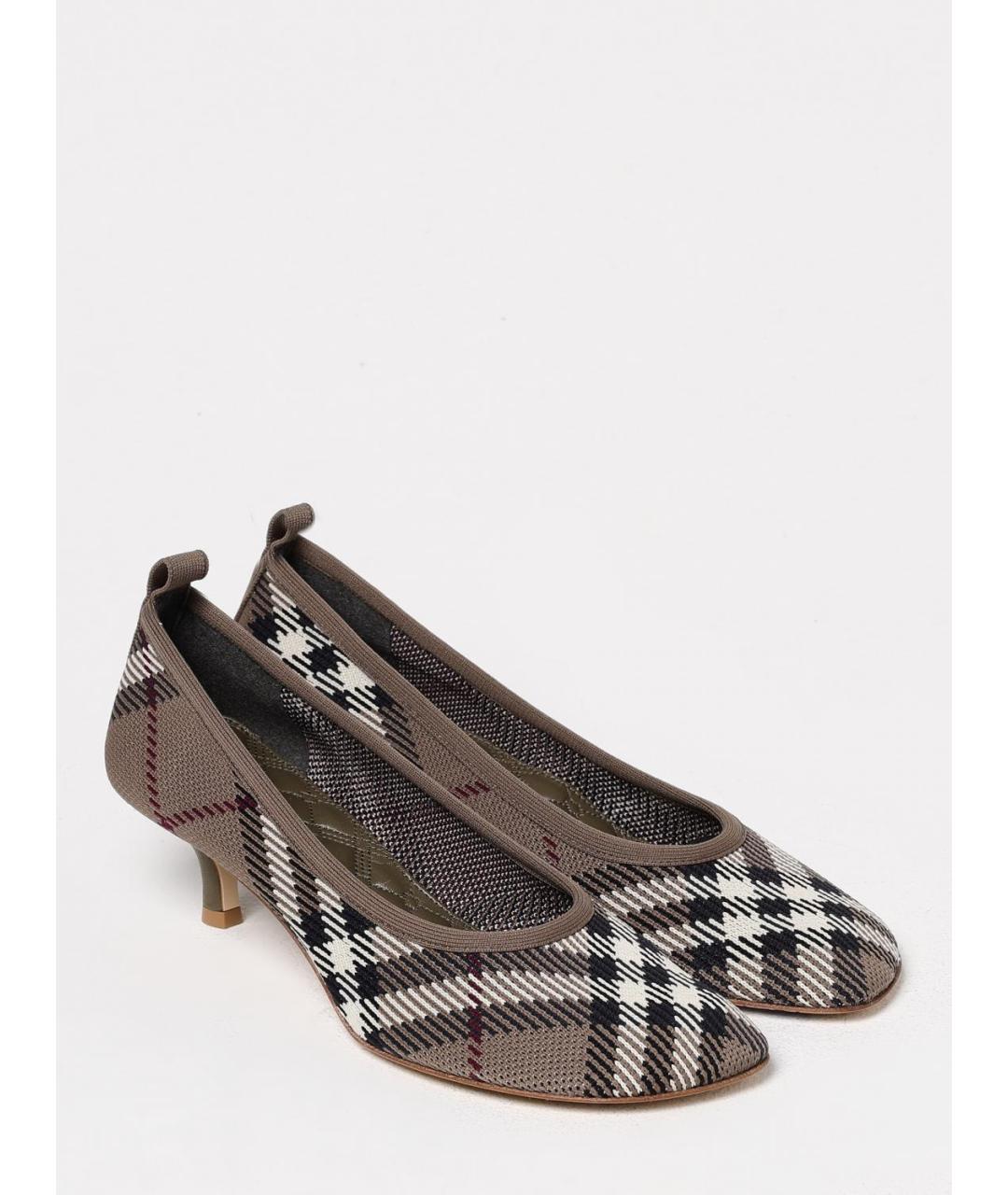 BURBERRY Мульти текстильные туфли, фото 2
