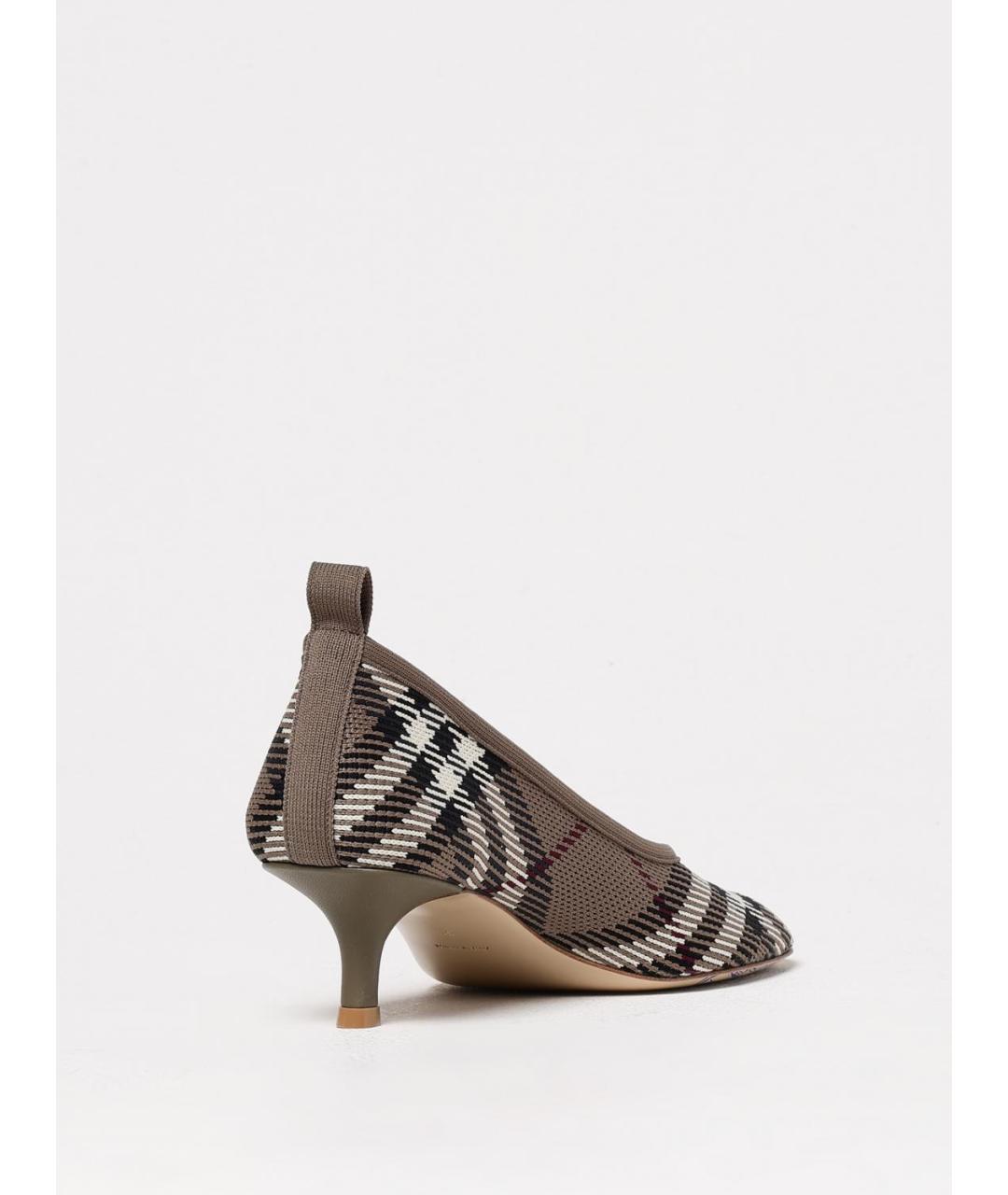 BURBERRY Мульти текстильные туфли, фото 3