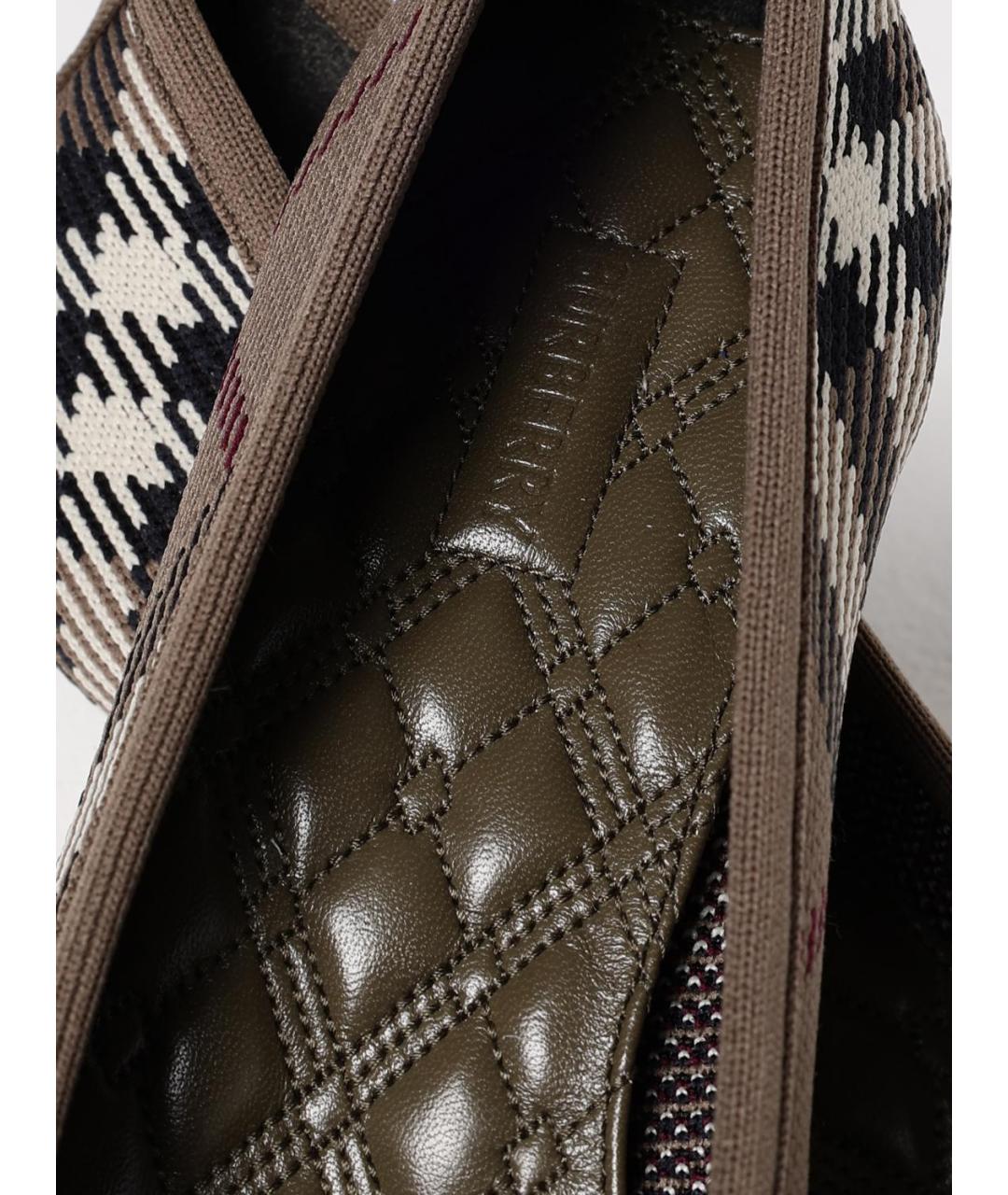 BURBERRY Мульти текстильные туфли, фото 4