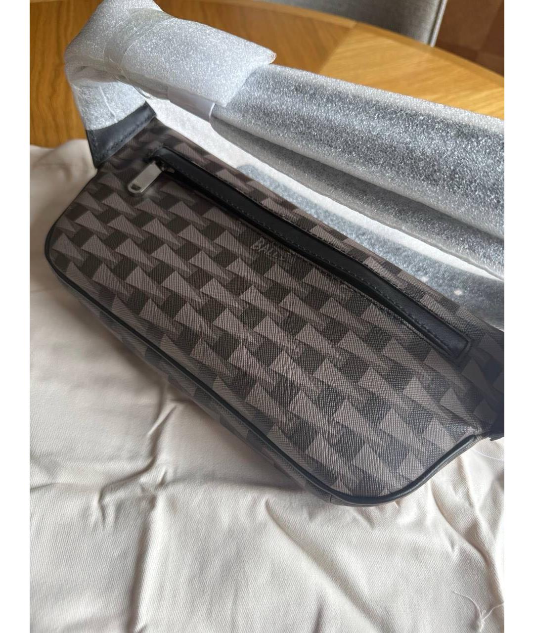 BALLY Коричневая кожаная поясная сумка, фото 2