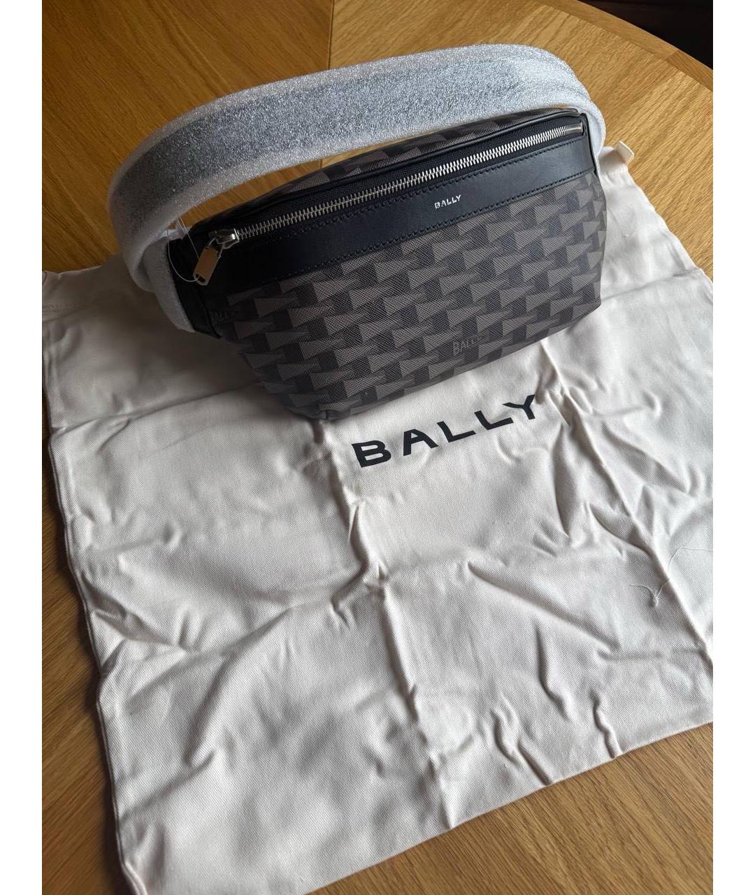 BALLY Коричневая кожаная поясная сумка, фото 6