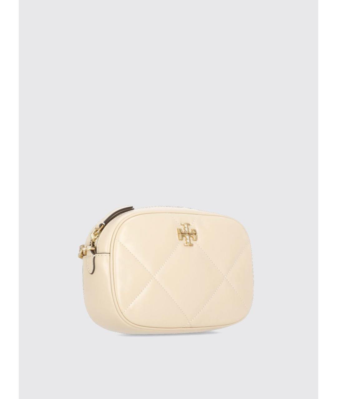TORY BURCH Бежевая кожаная сумка через плечо, фото 3
