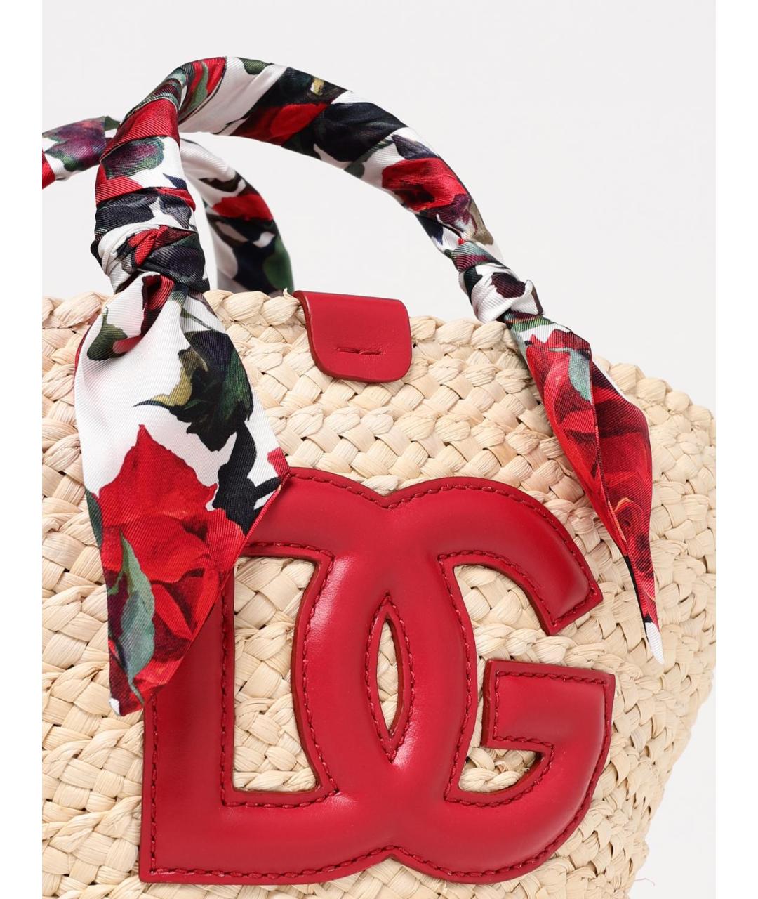 DOLCE&GABBANA Бежевая сумка тоут, фото 4