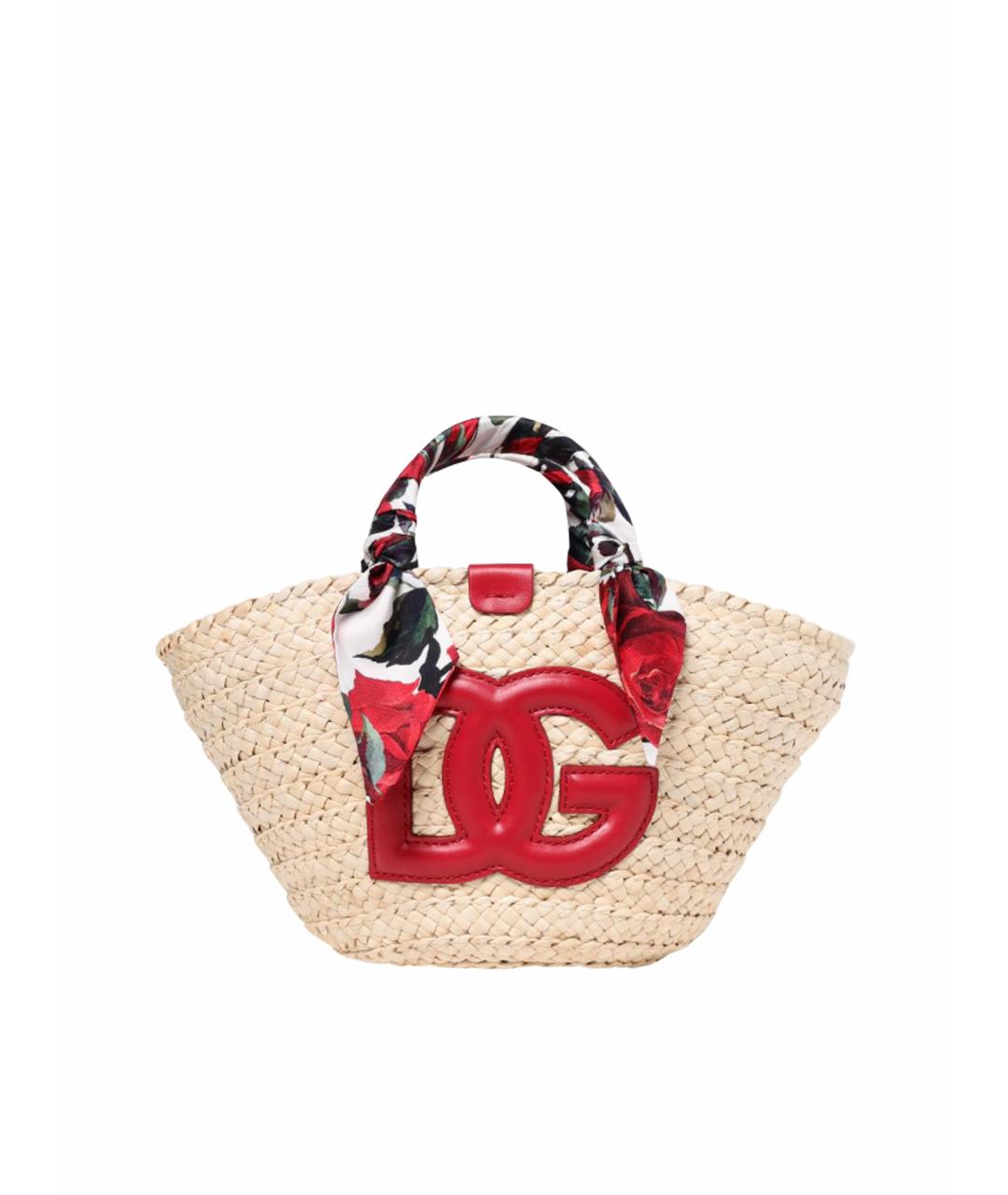 DOLCE&GABBANA Бежевая сумка тоут, фото 1