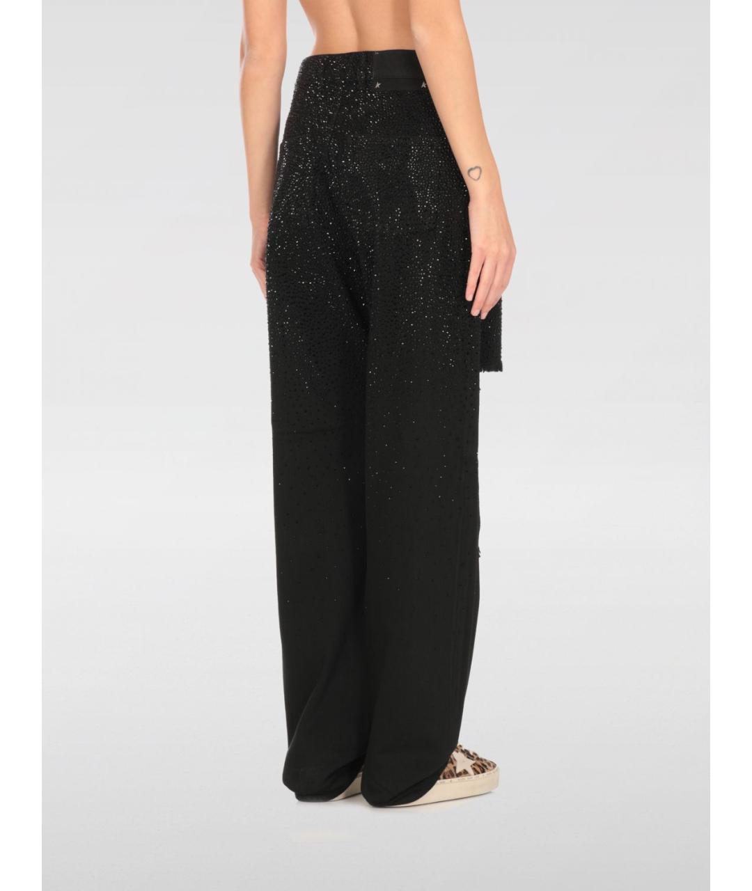 GOLDEN GOOSE DELUXE BRAND Черные хлопковые прямые джинсы, фото 4
