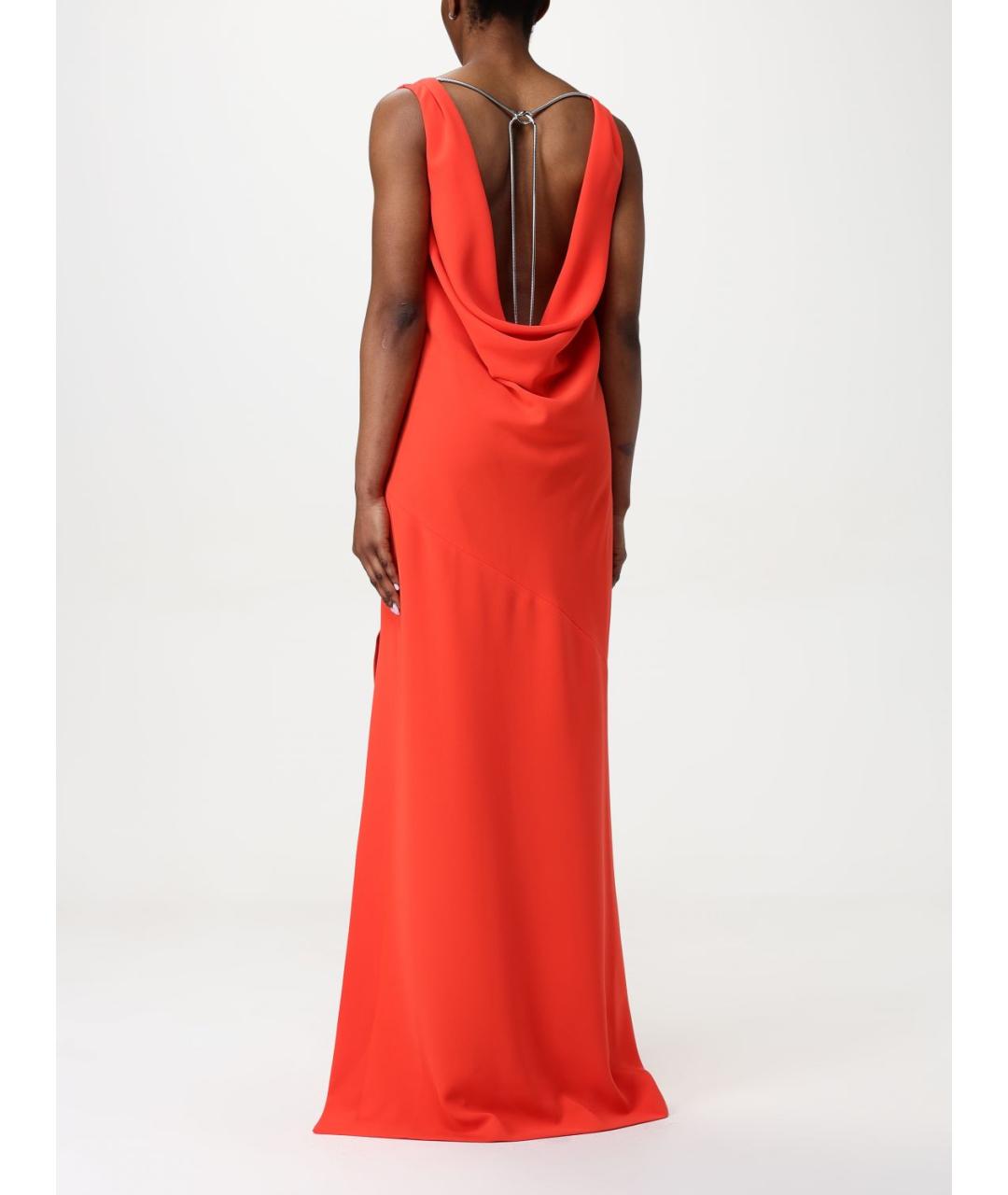 MAX MARA Красное ацетатное платье, фото 3