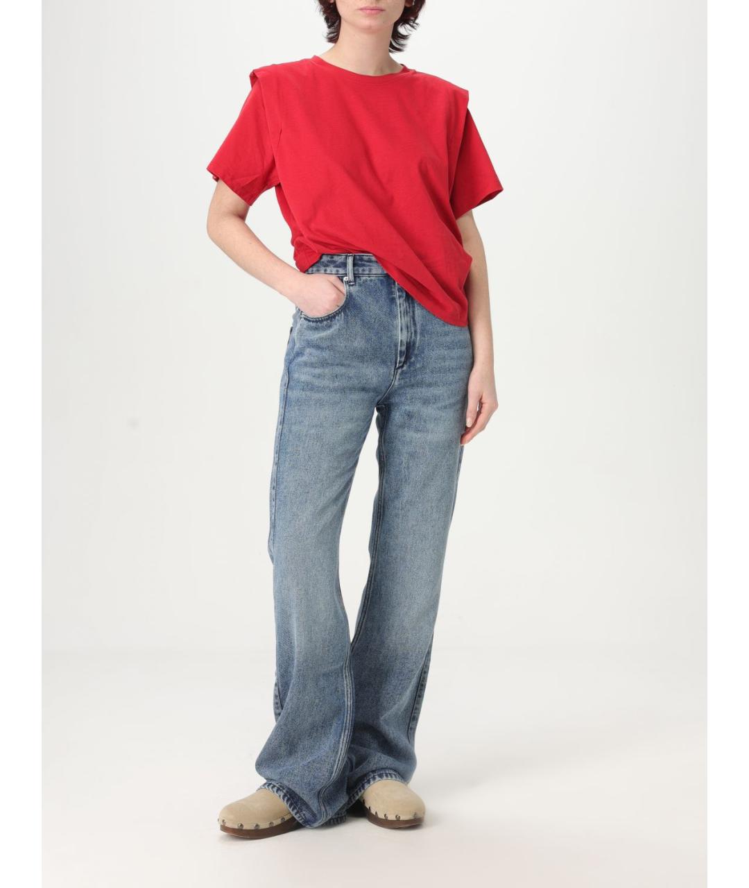 ISABEL MARANT Красная футболка, фото 3