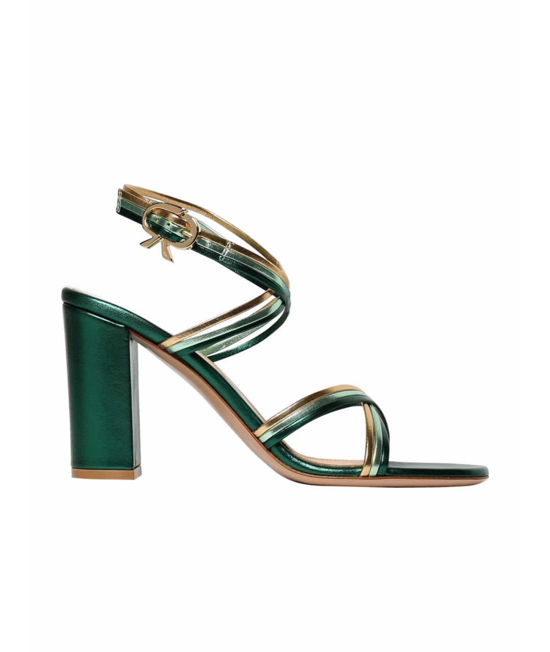 GIANVITO ROSSI Зеленые босоножки, фото 1