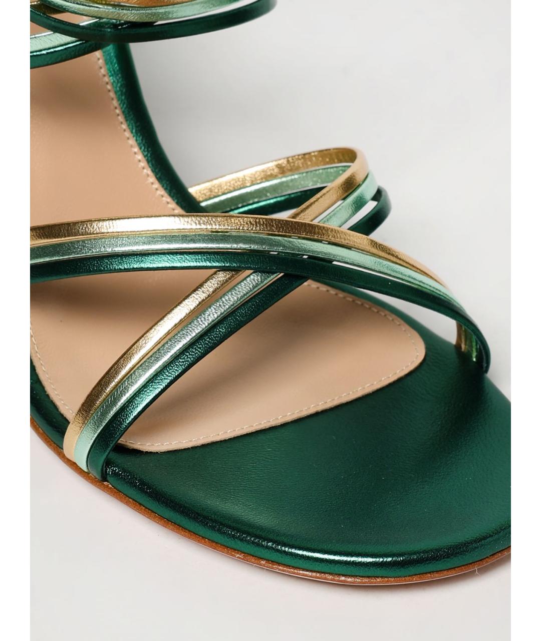 GIANVITO ROSSI Зеленые босоножки, фото 4