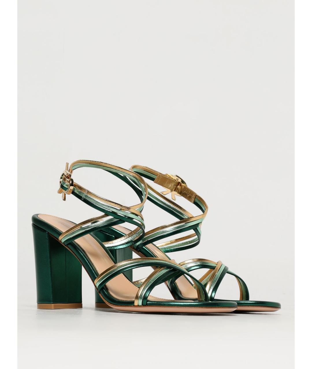 GIANVITO ROSSI Зеленые босоножки, фото 2