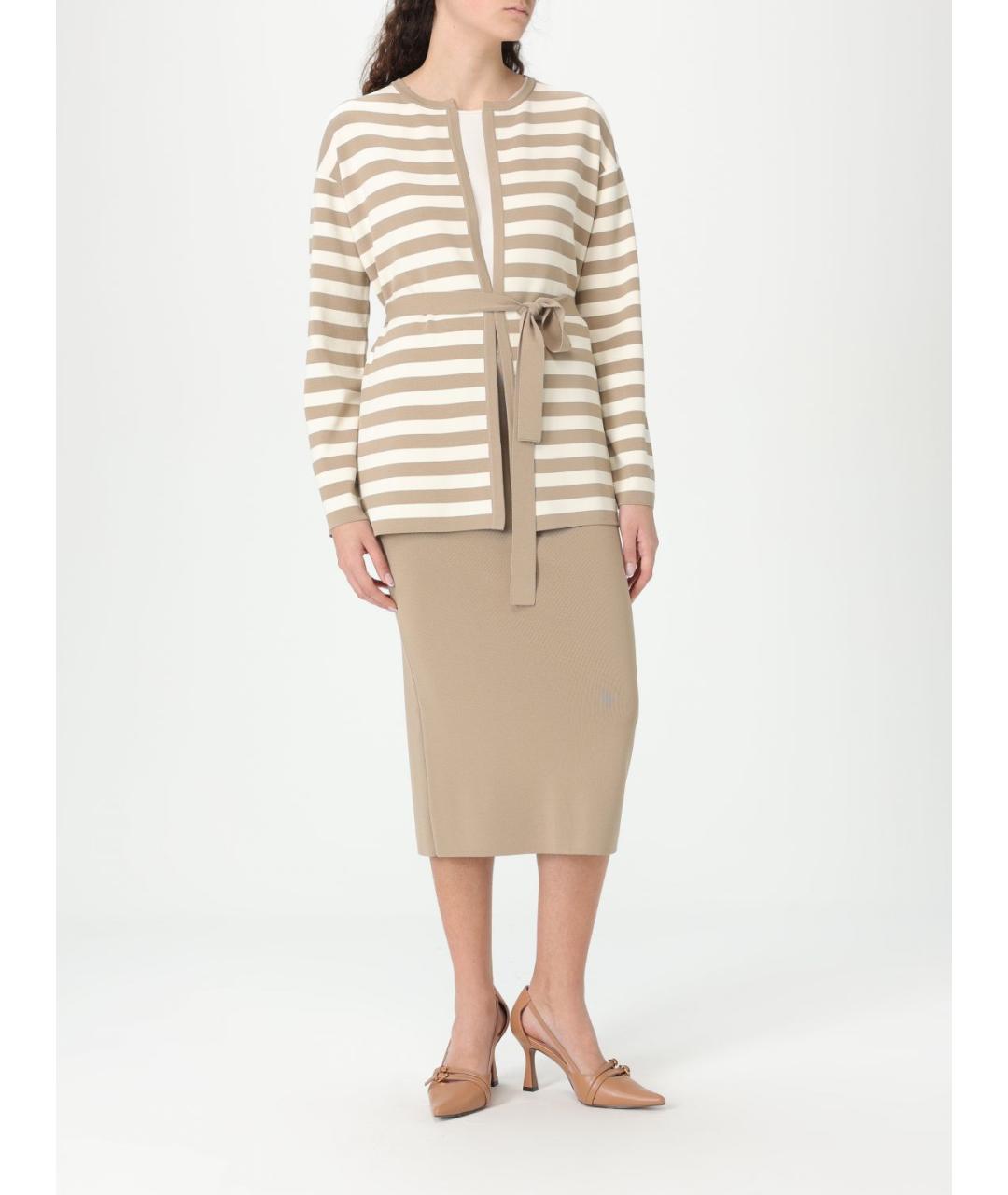 MAX MARA Бежевый кардиган, фото 3