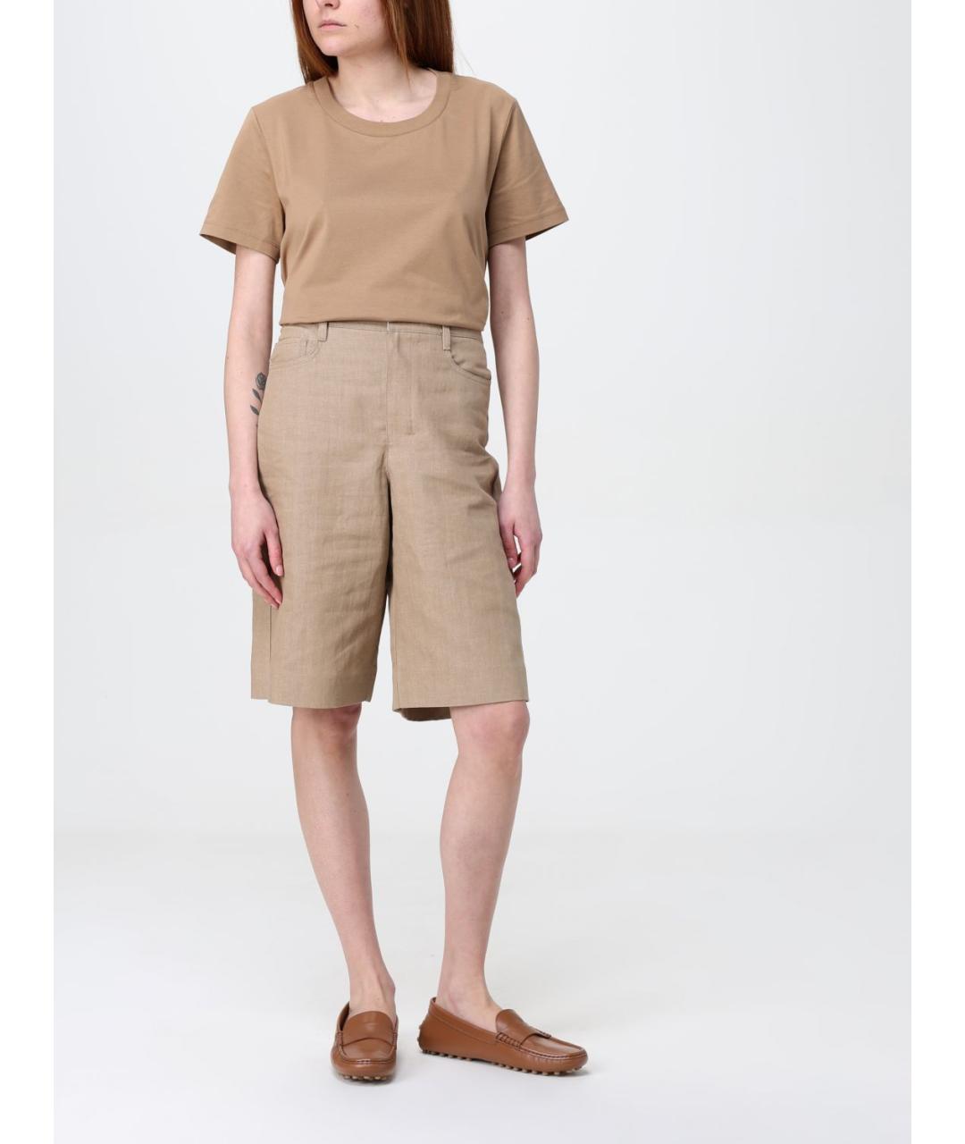 'S MAX MARA Коричневая футболка, фото 3