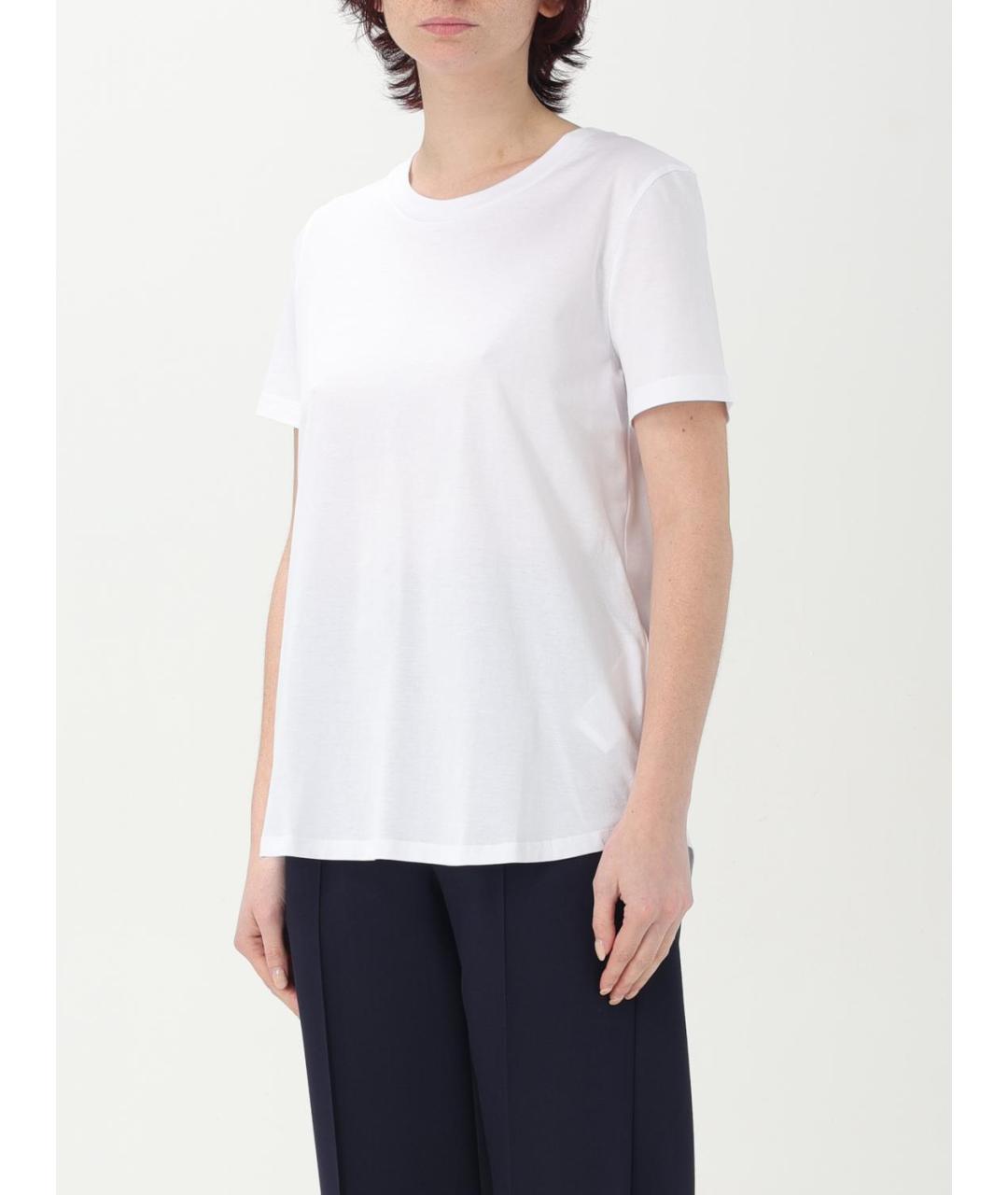 'S MAX MARA Белая футболка, фото 4